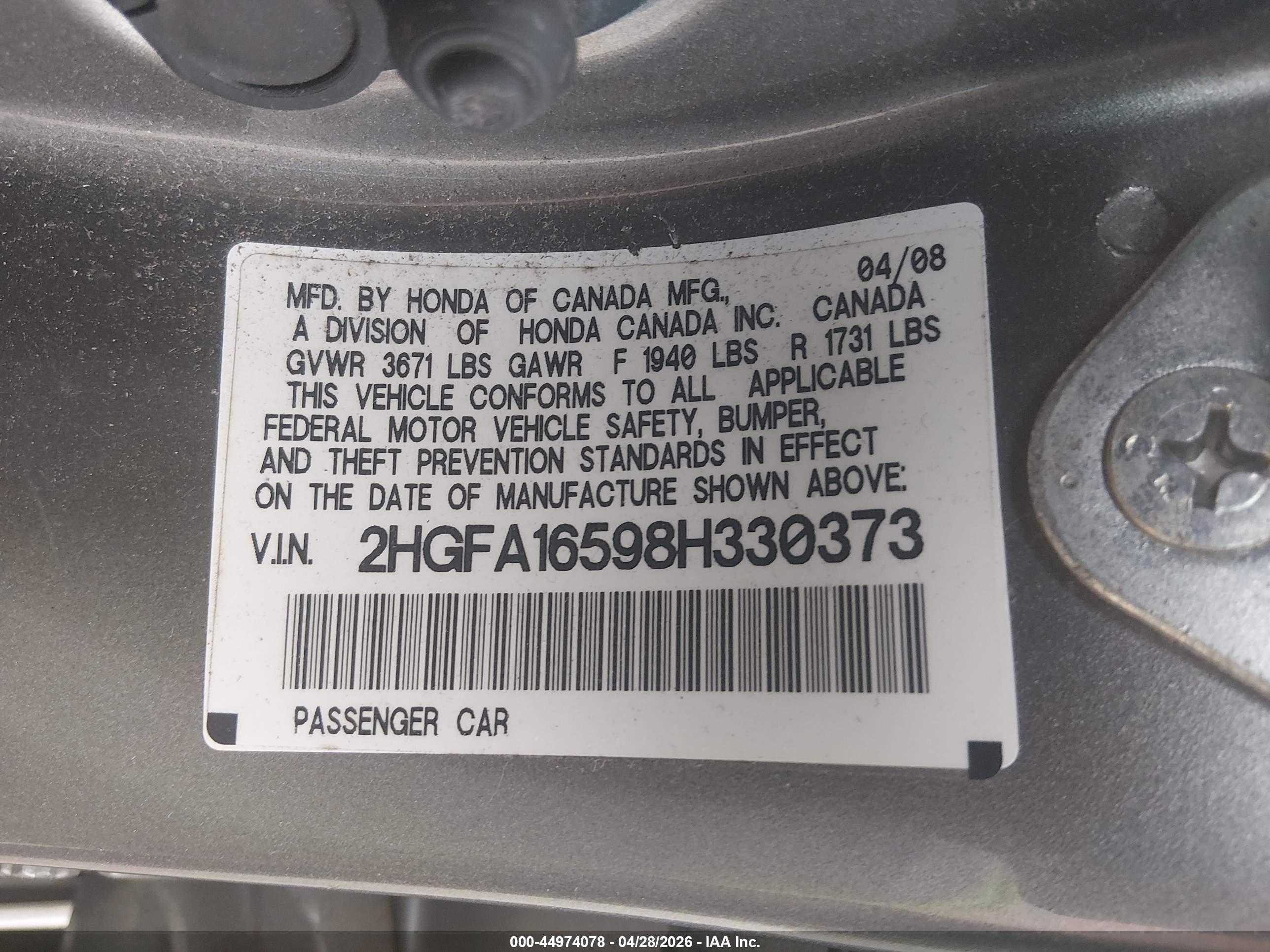 HONDA CIVIC image 9
