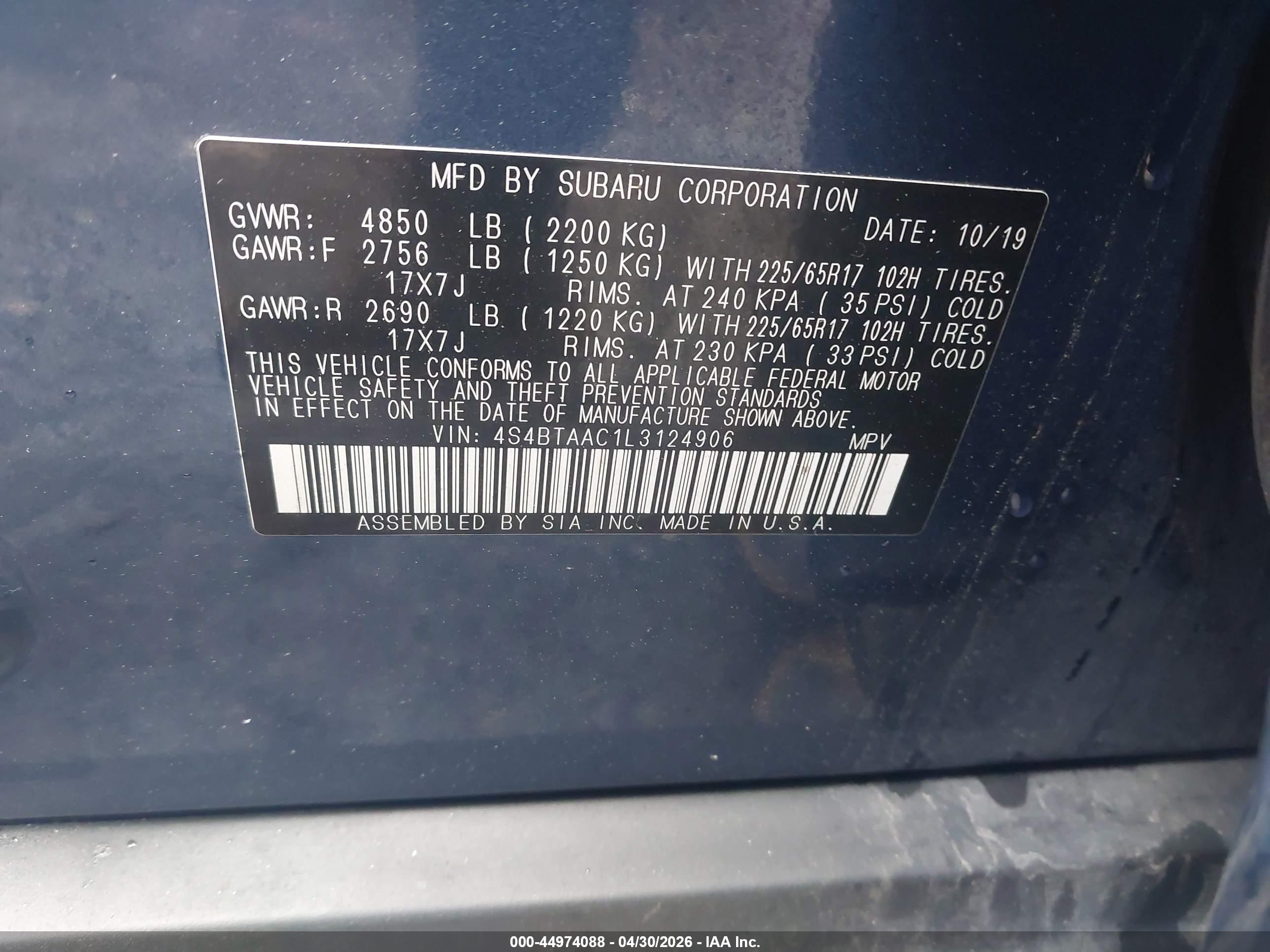 SUBARU OUTBACK image 9