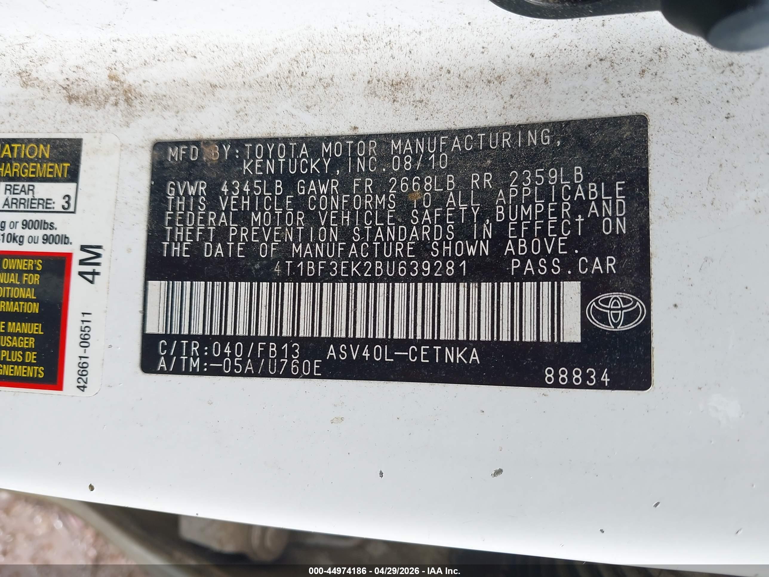 TOYOTA CAMRY image 9