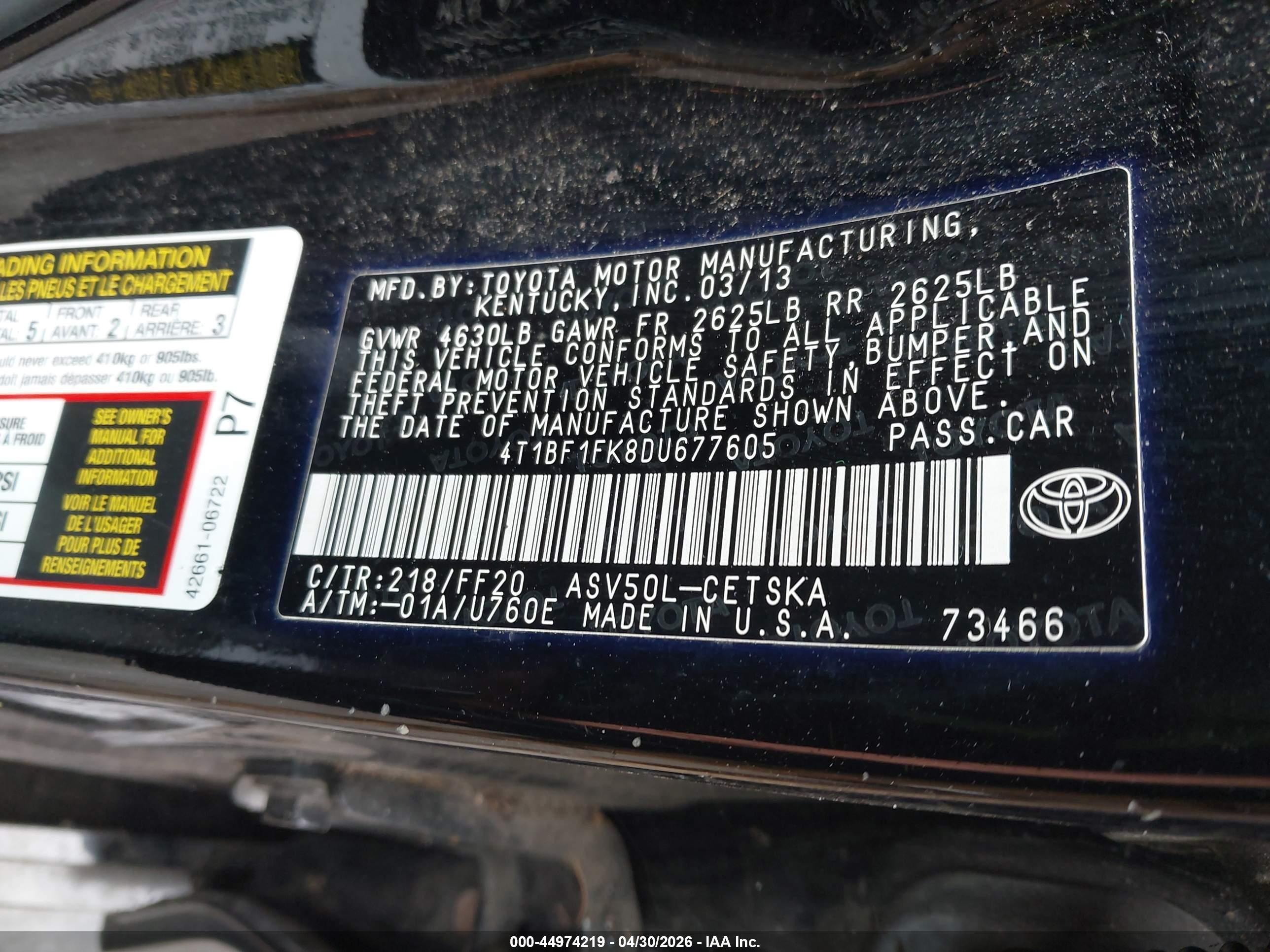 TOYOTA CAMRY image 9