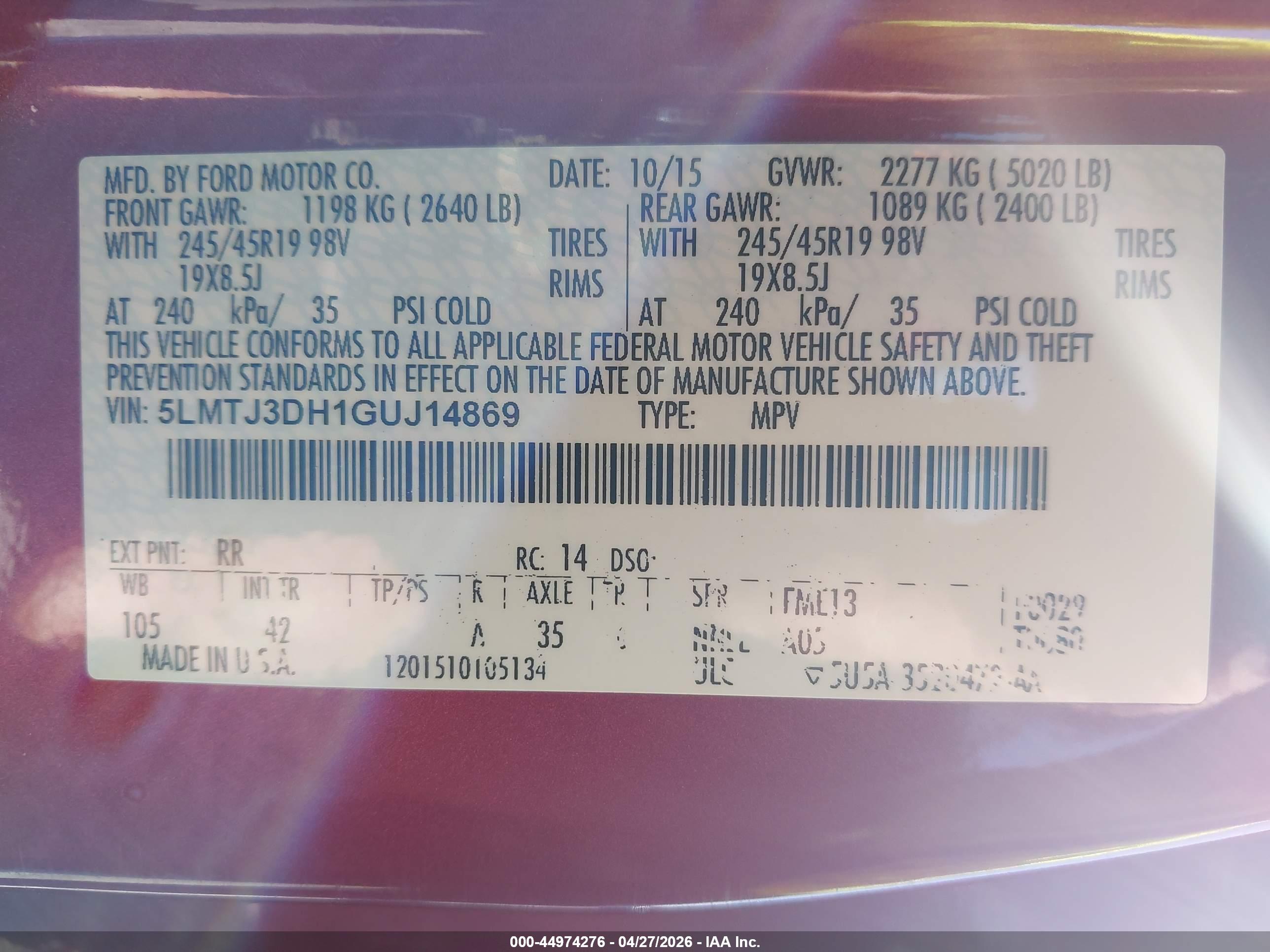 LINCOLN MKC image 9