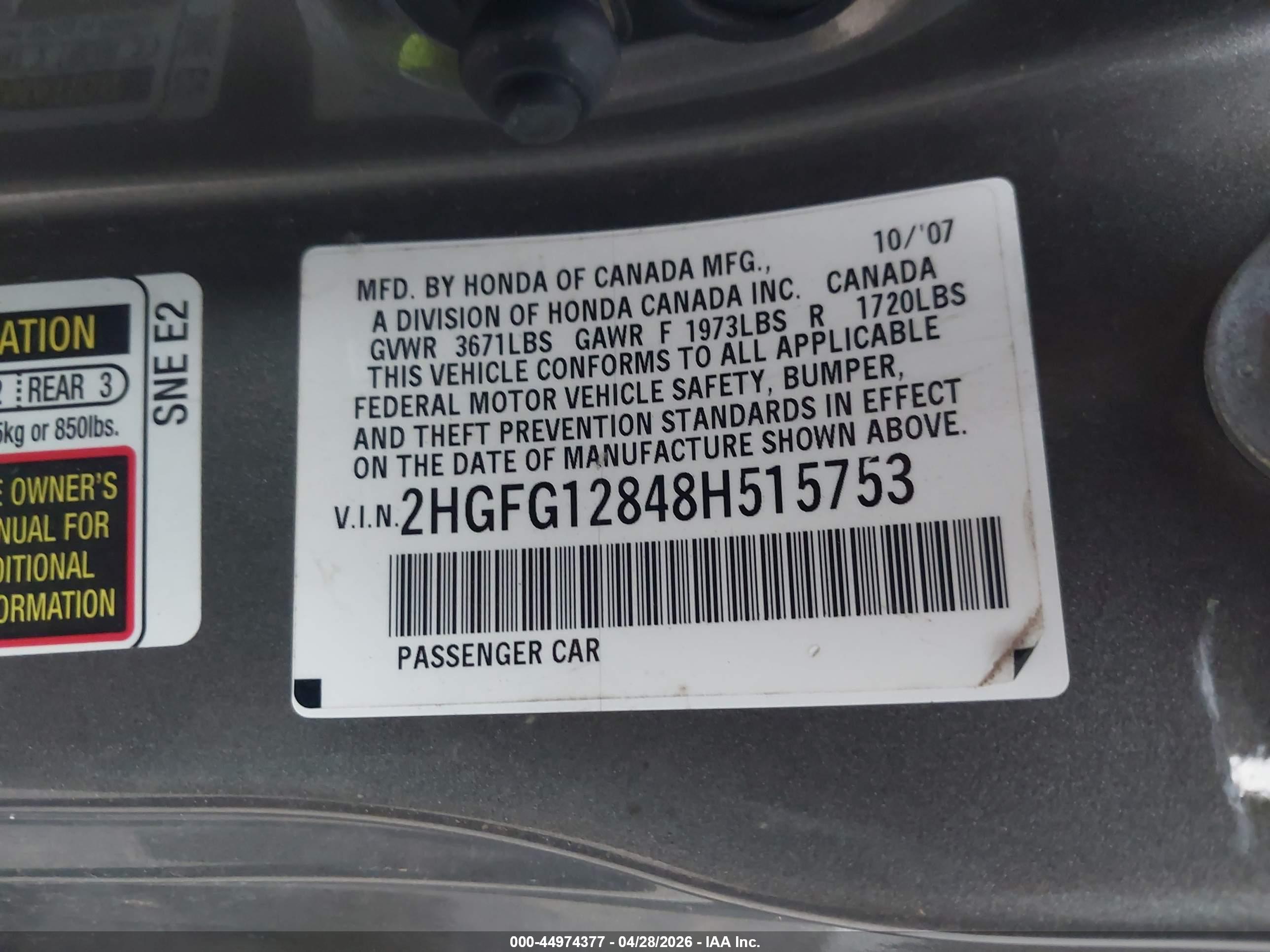 HONDA CIVIC image 9