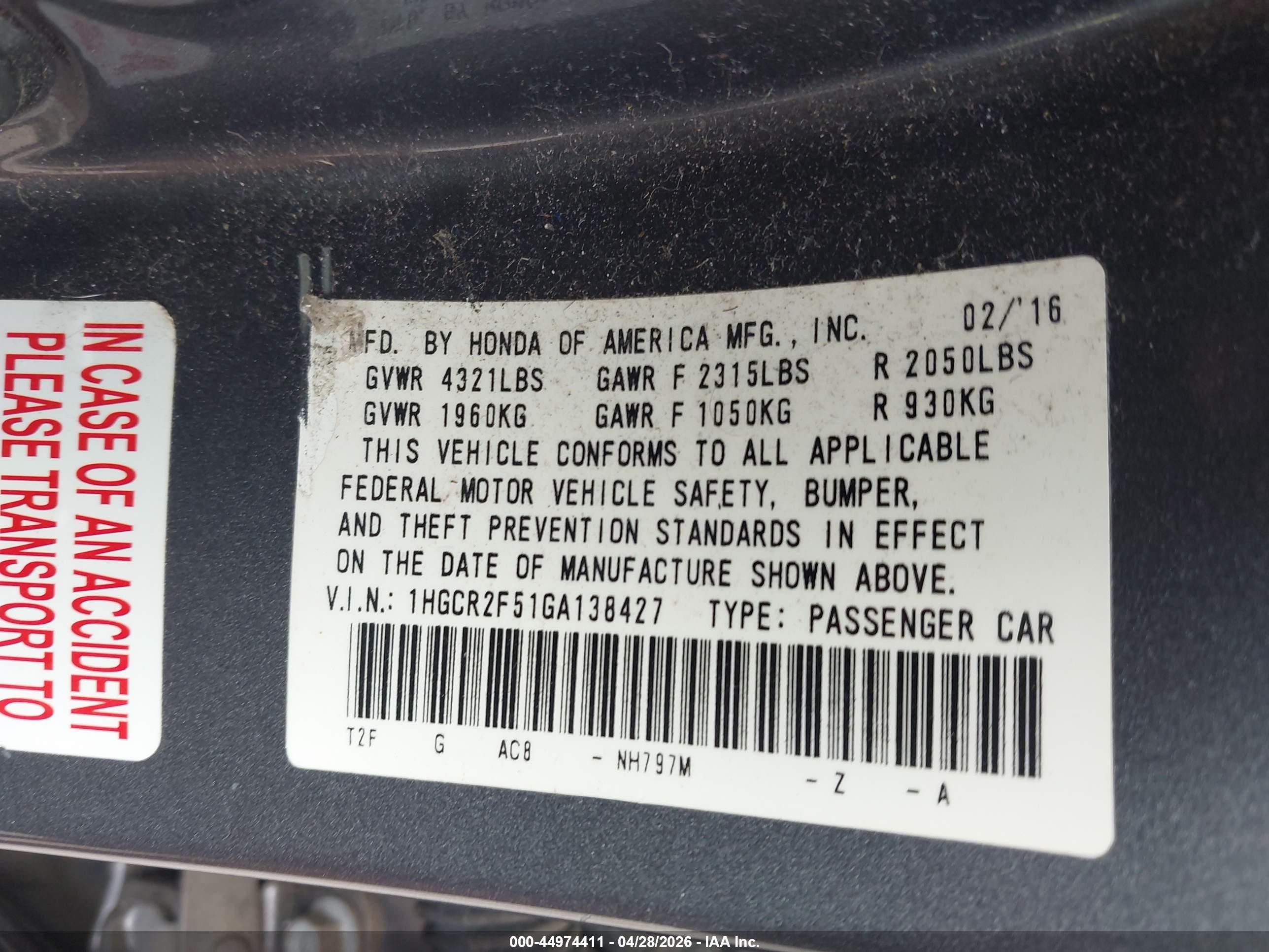 HONDA ACCORD image 9