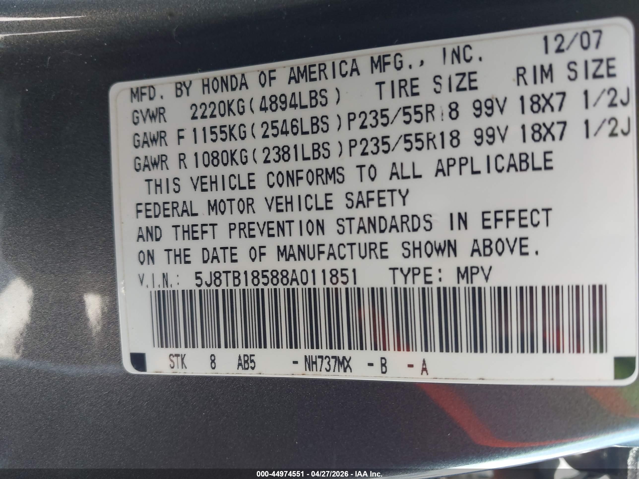 ACURA RDX image 9