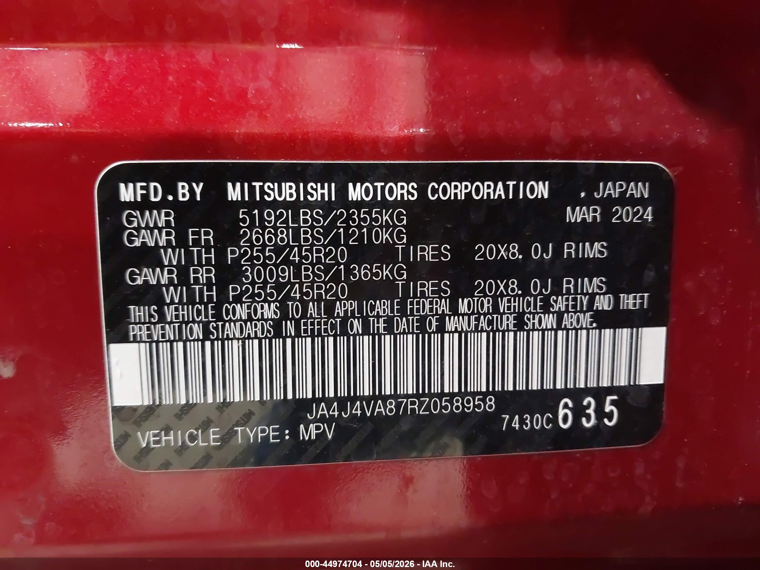 MITSUBISHI OUTLANDER image 9