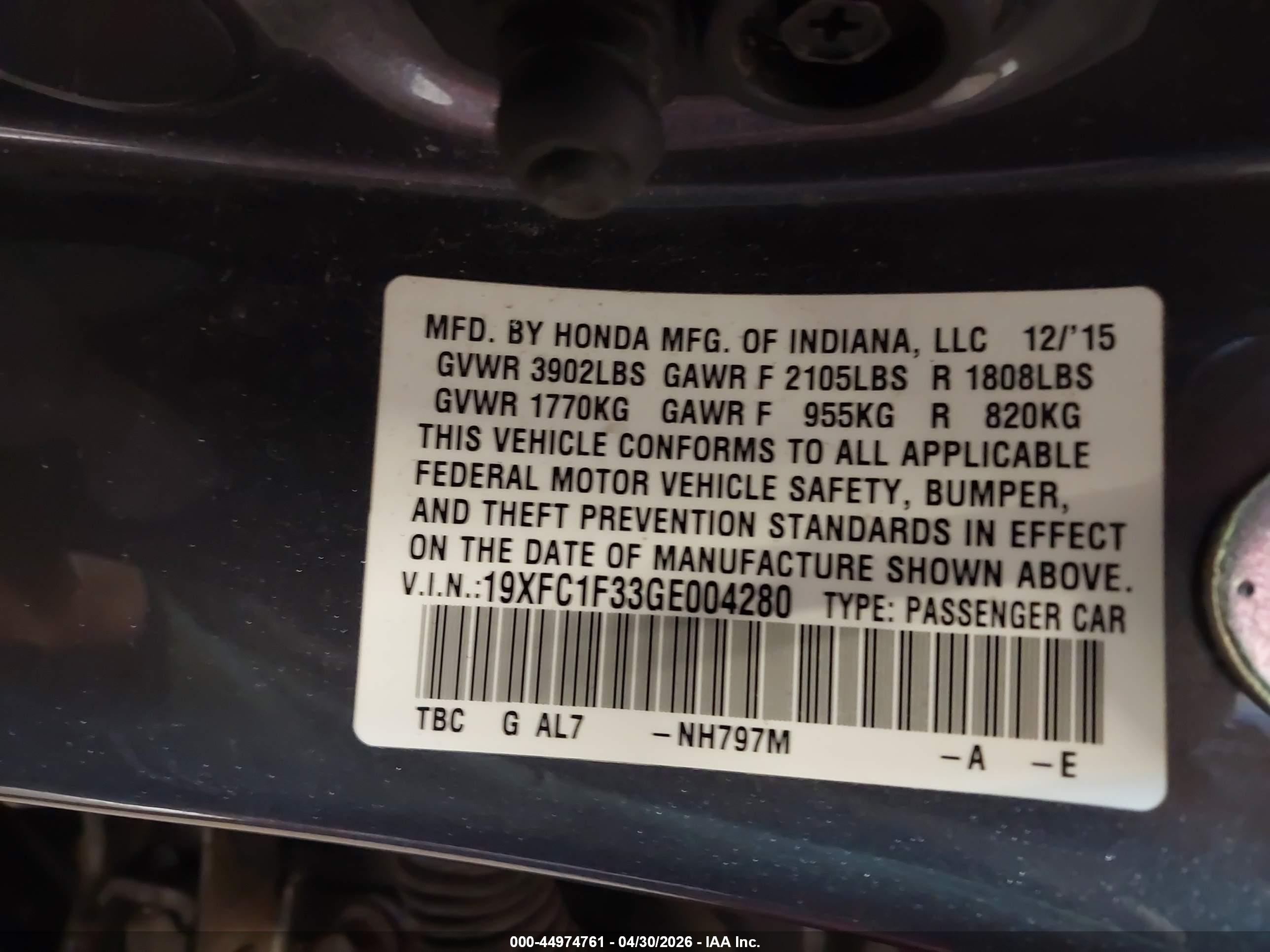 HONDA CIVIC image 9