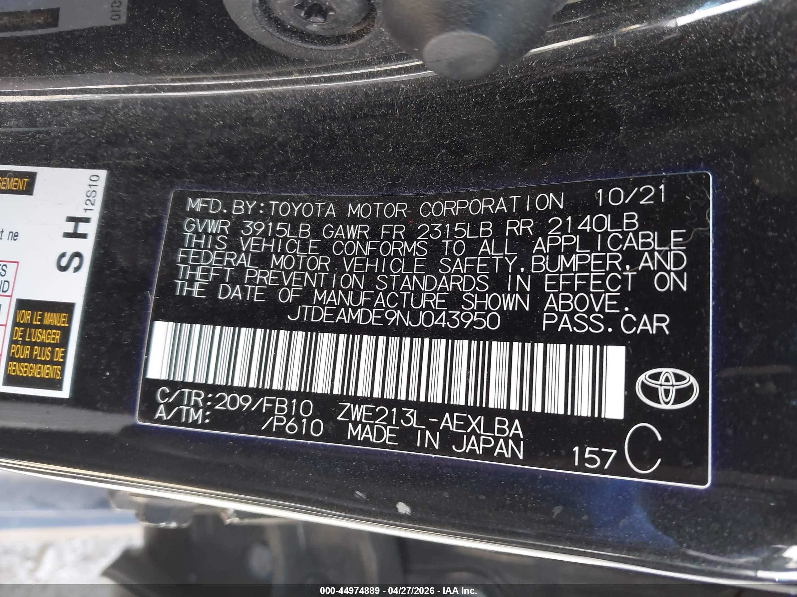 TOYOTA COROLLA image 9