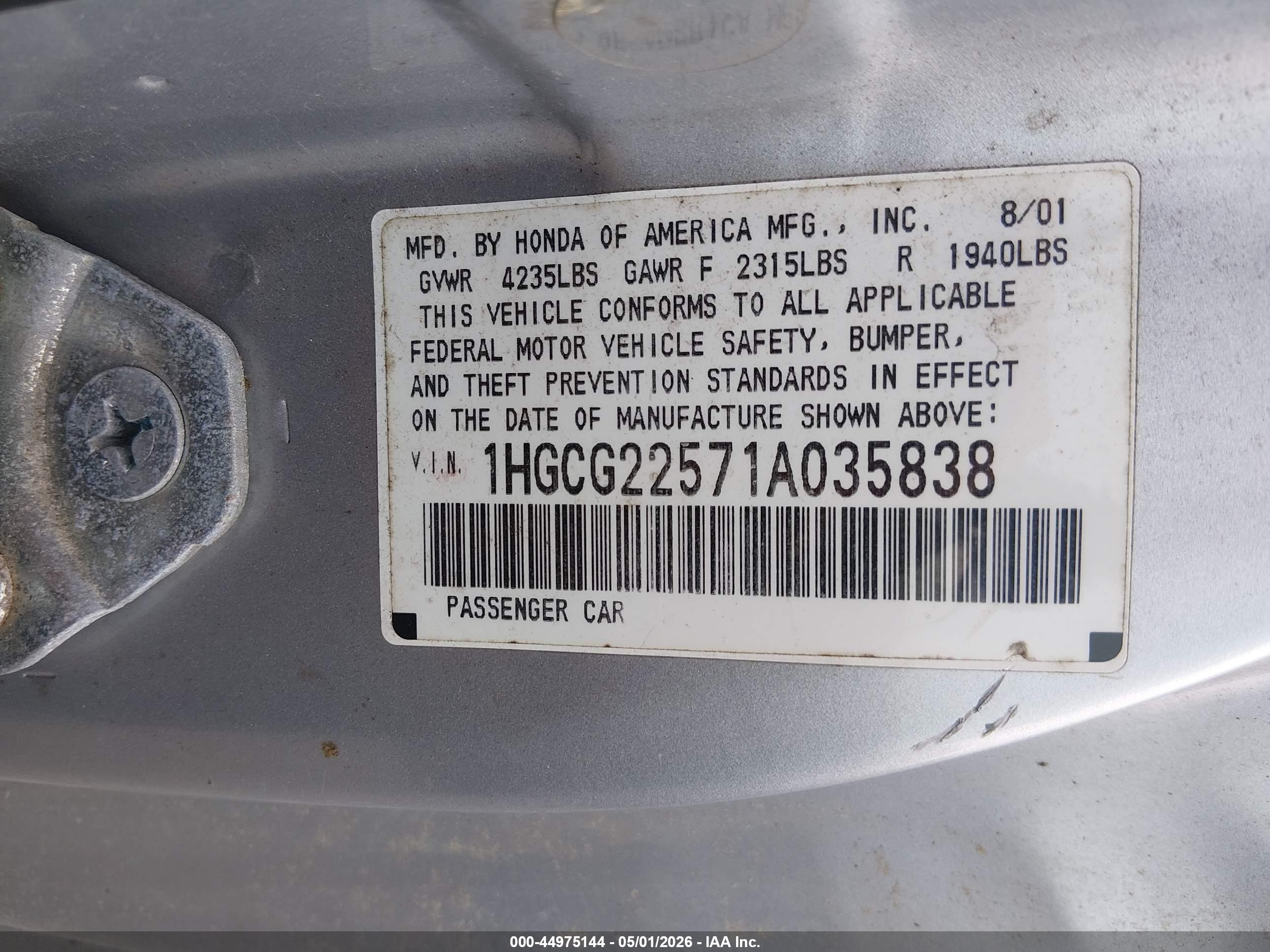 HONDA ACCORD image 9
