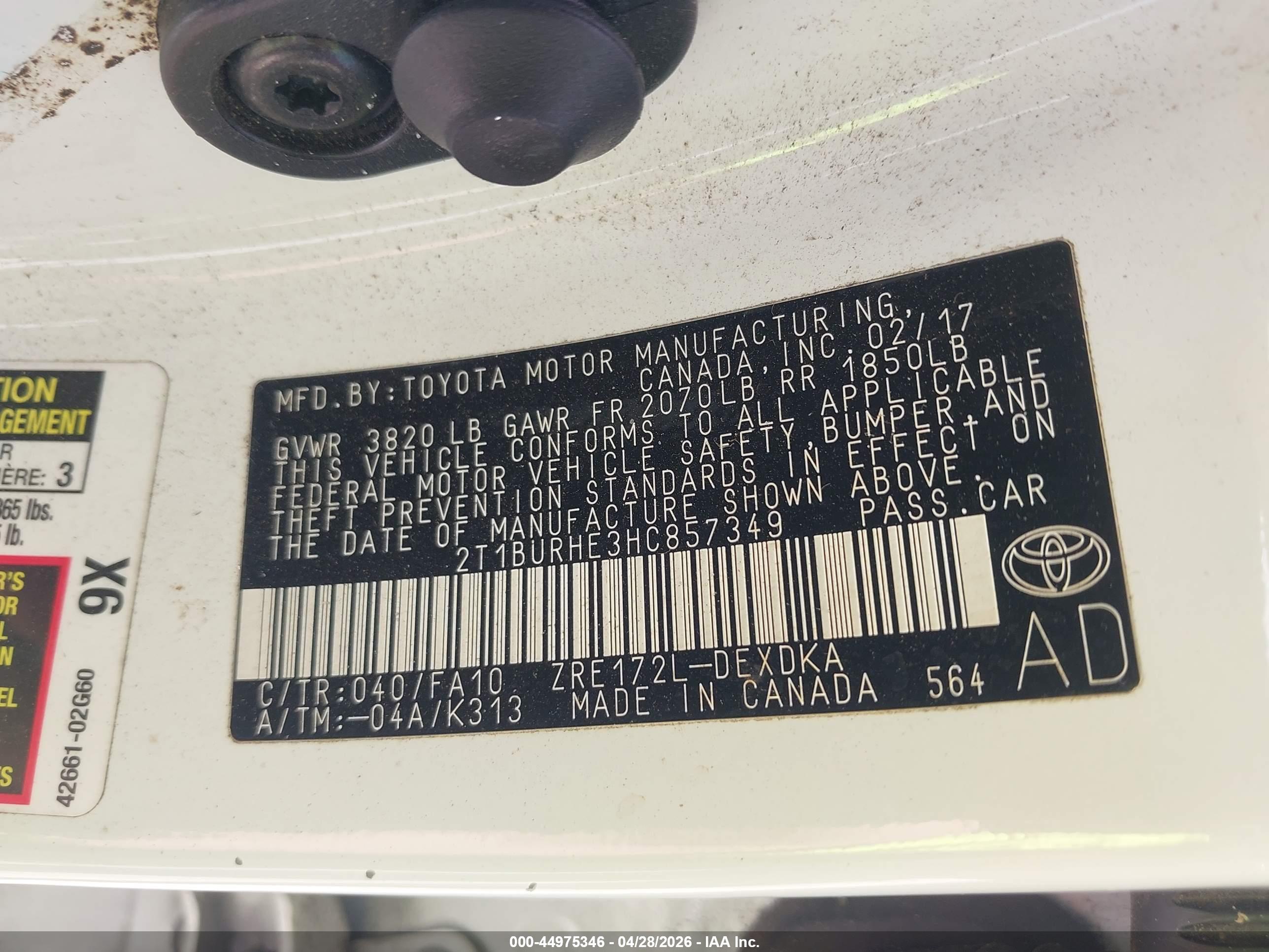 TOYOTA COROLLA image 9
