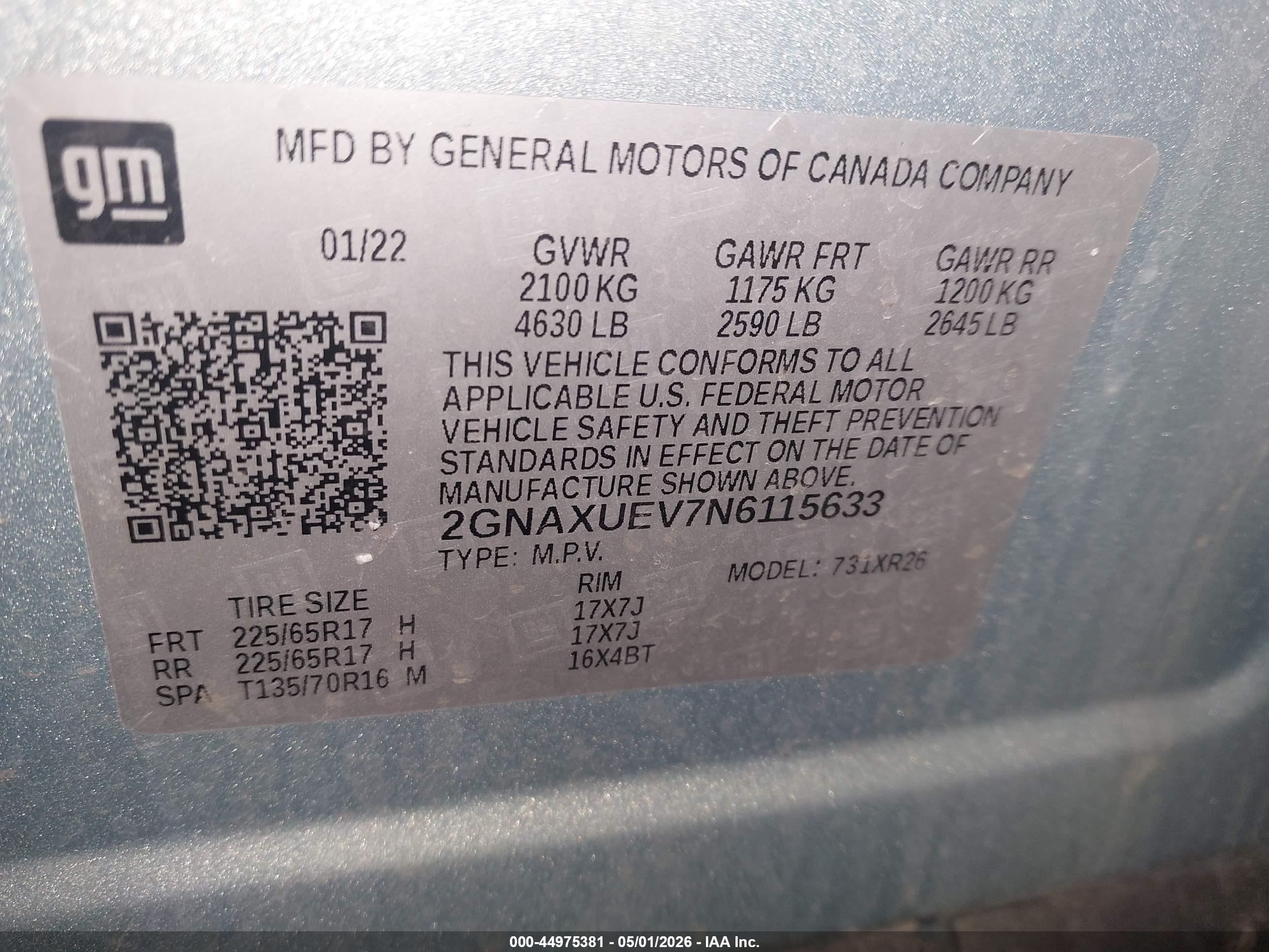CHEVROLET EQUINOX image 9
