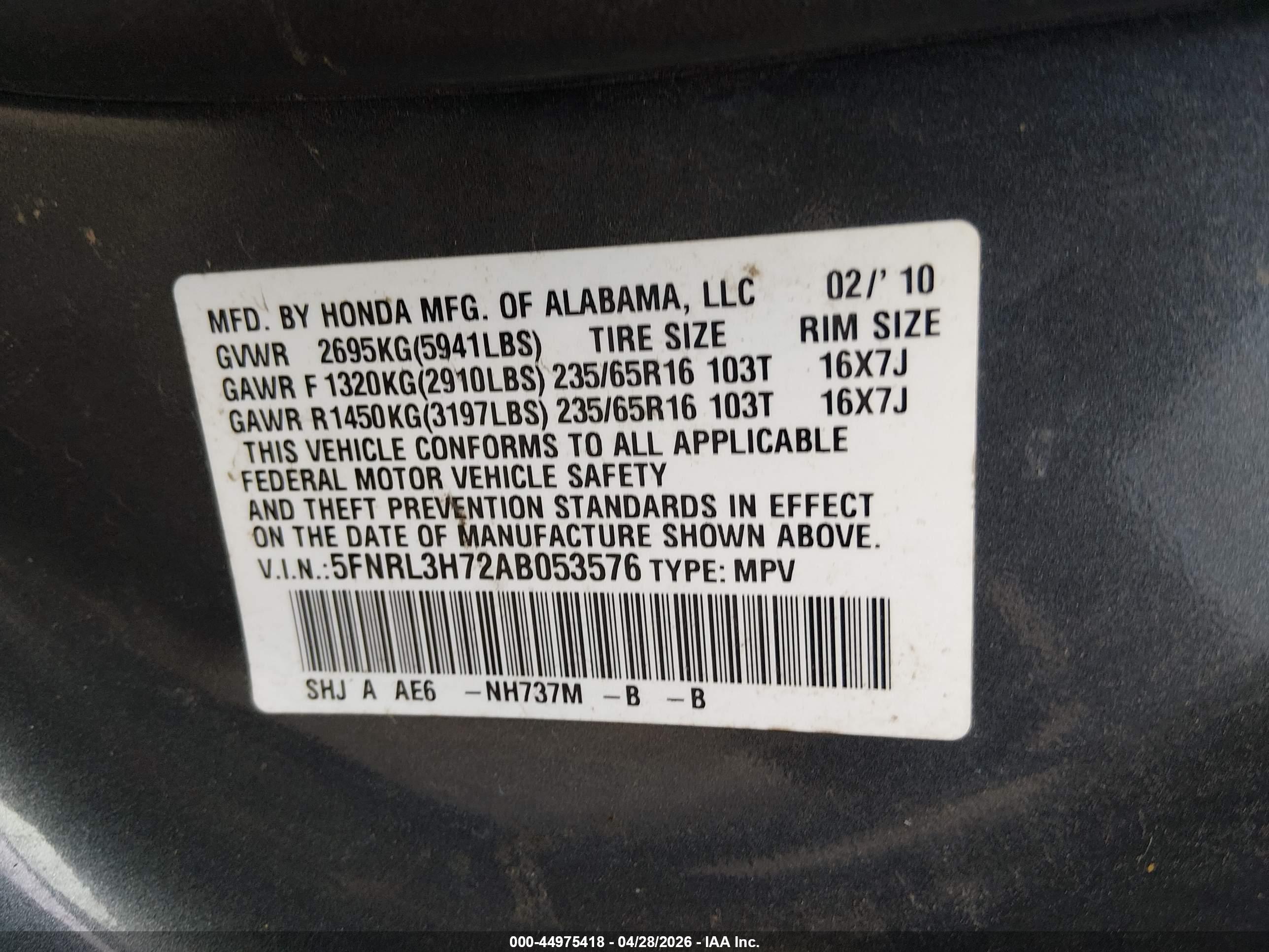 HONDA ODYSSEY image 9