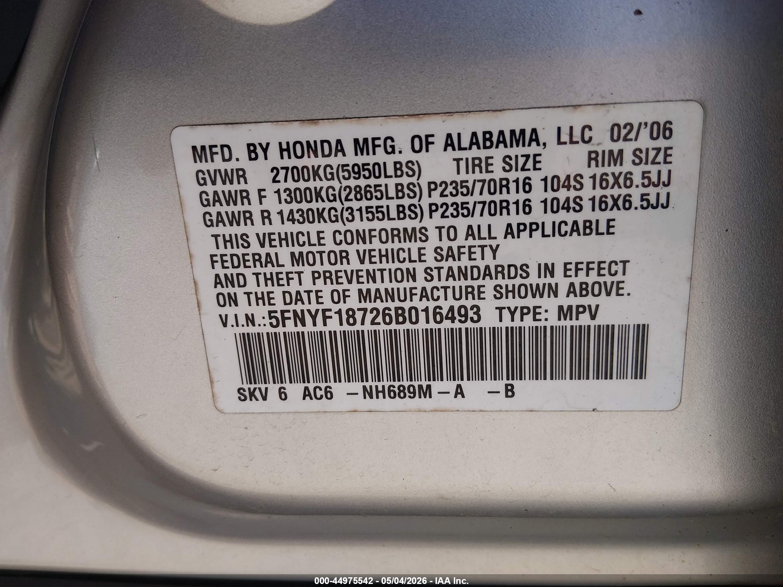 HONDA PILOT image 9