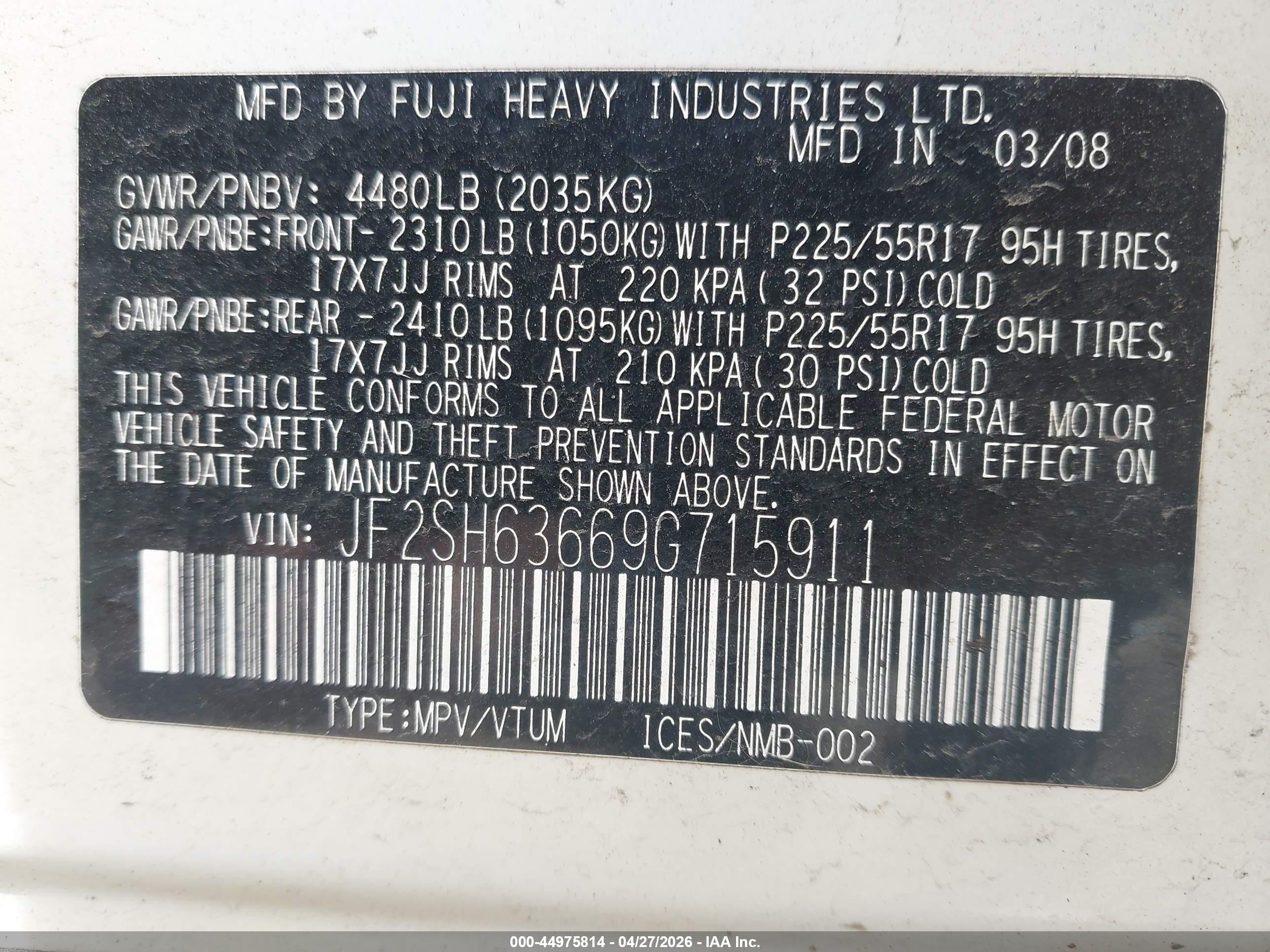 SUBARU FORESTER image 9