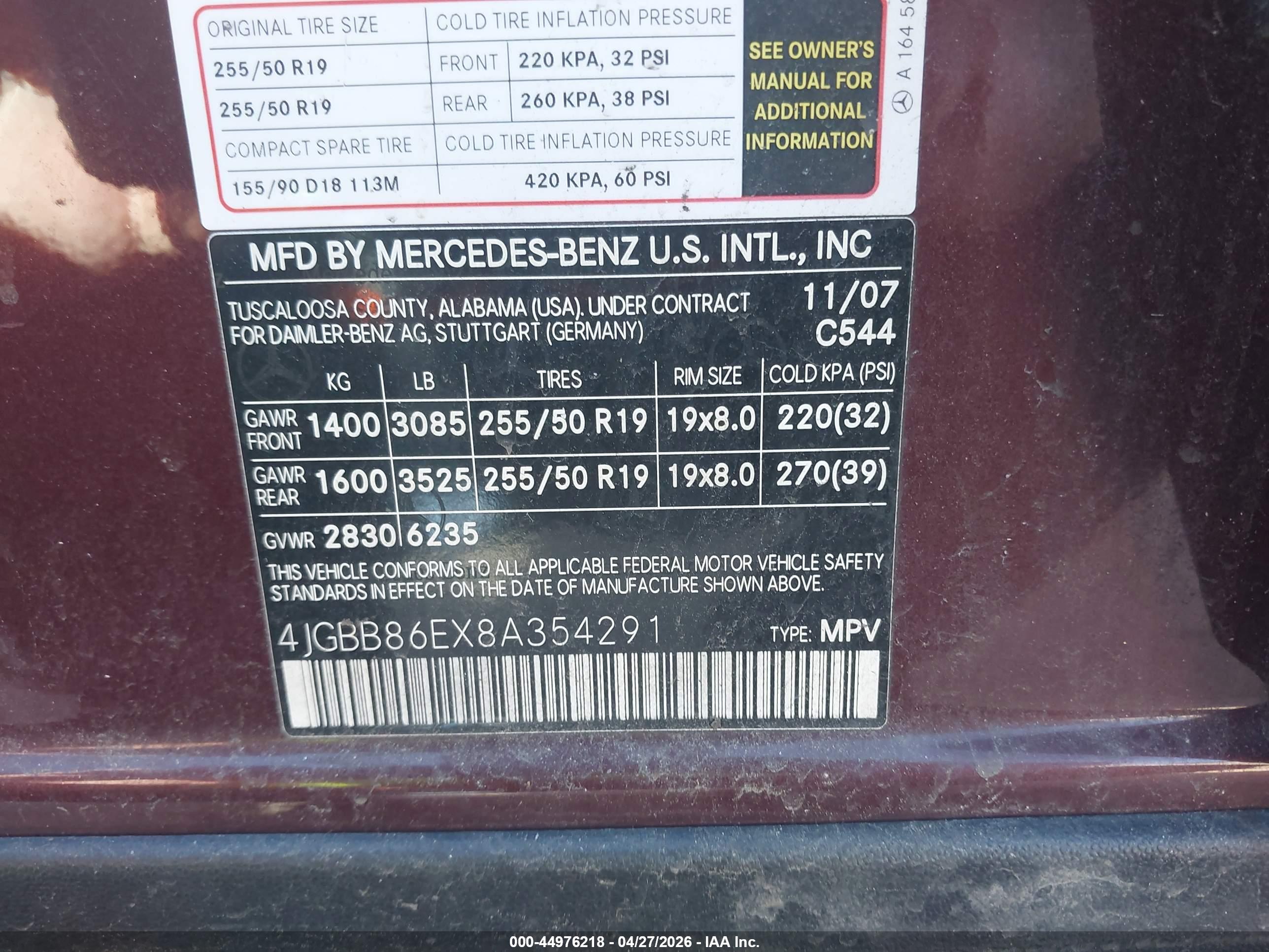 MERCEDES-BENZ ML image 9