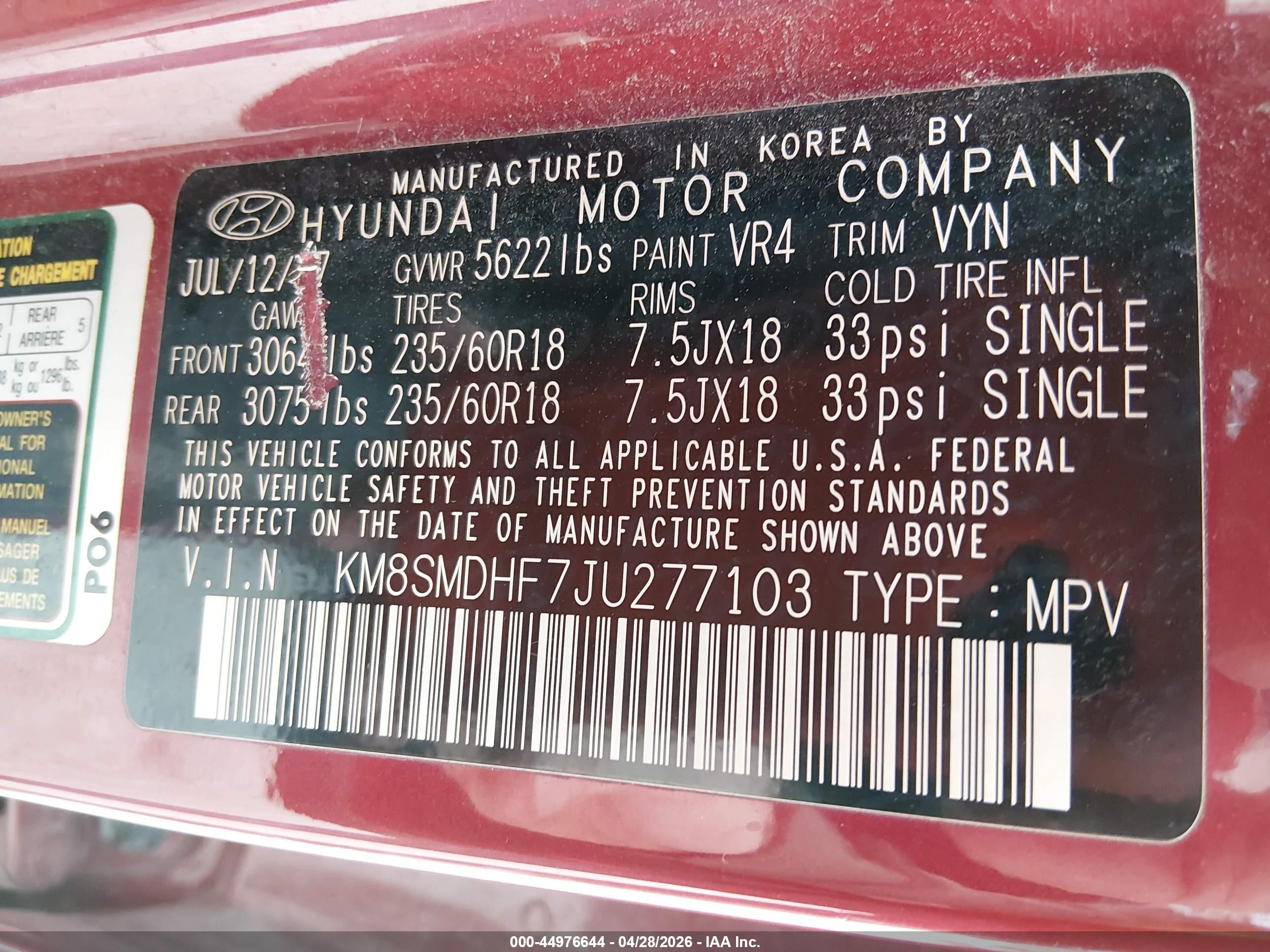 HYUNDAI SANTA image 9
