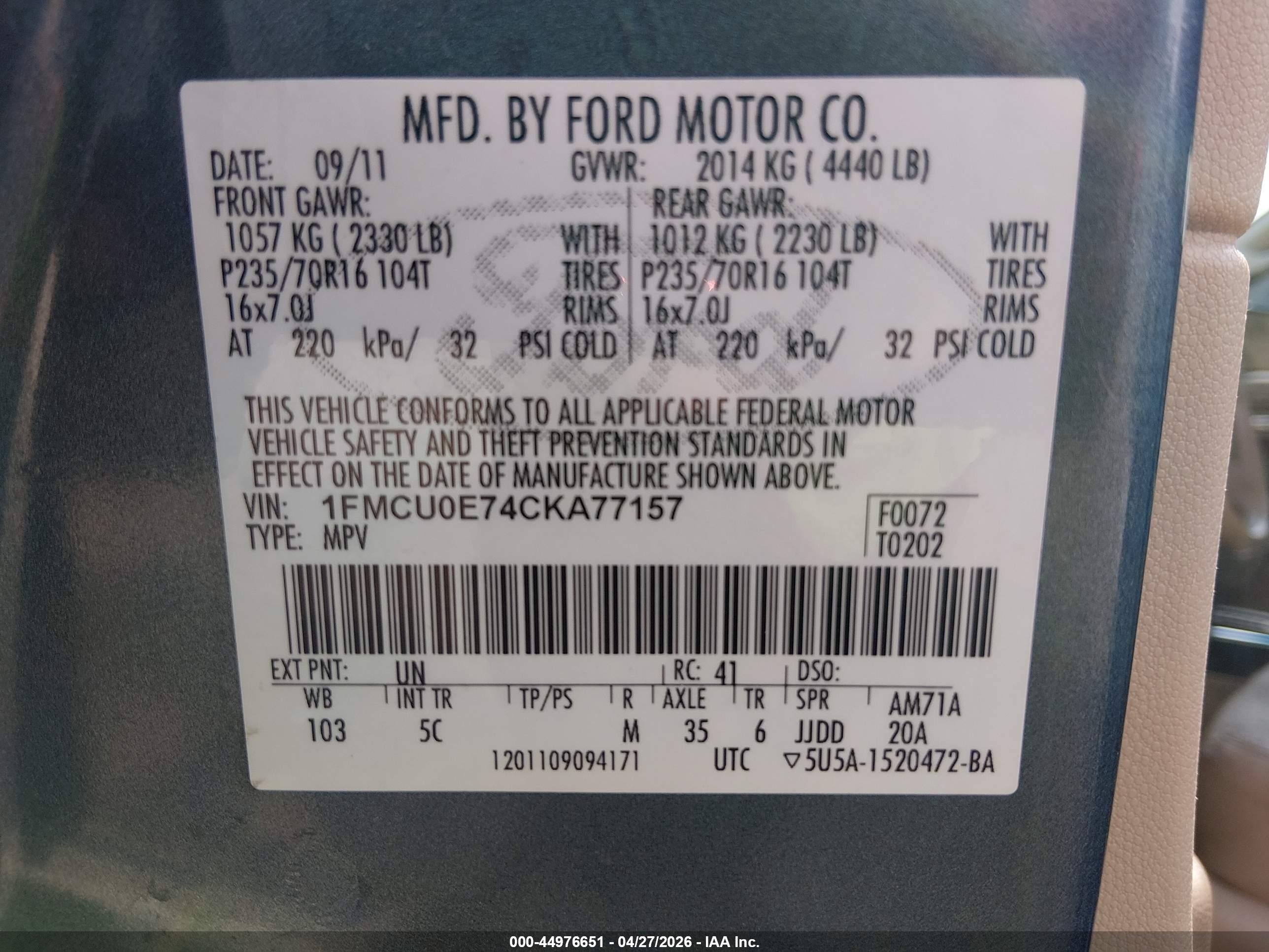 FORD ESCAPE image 9