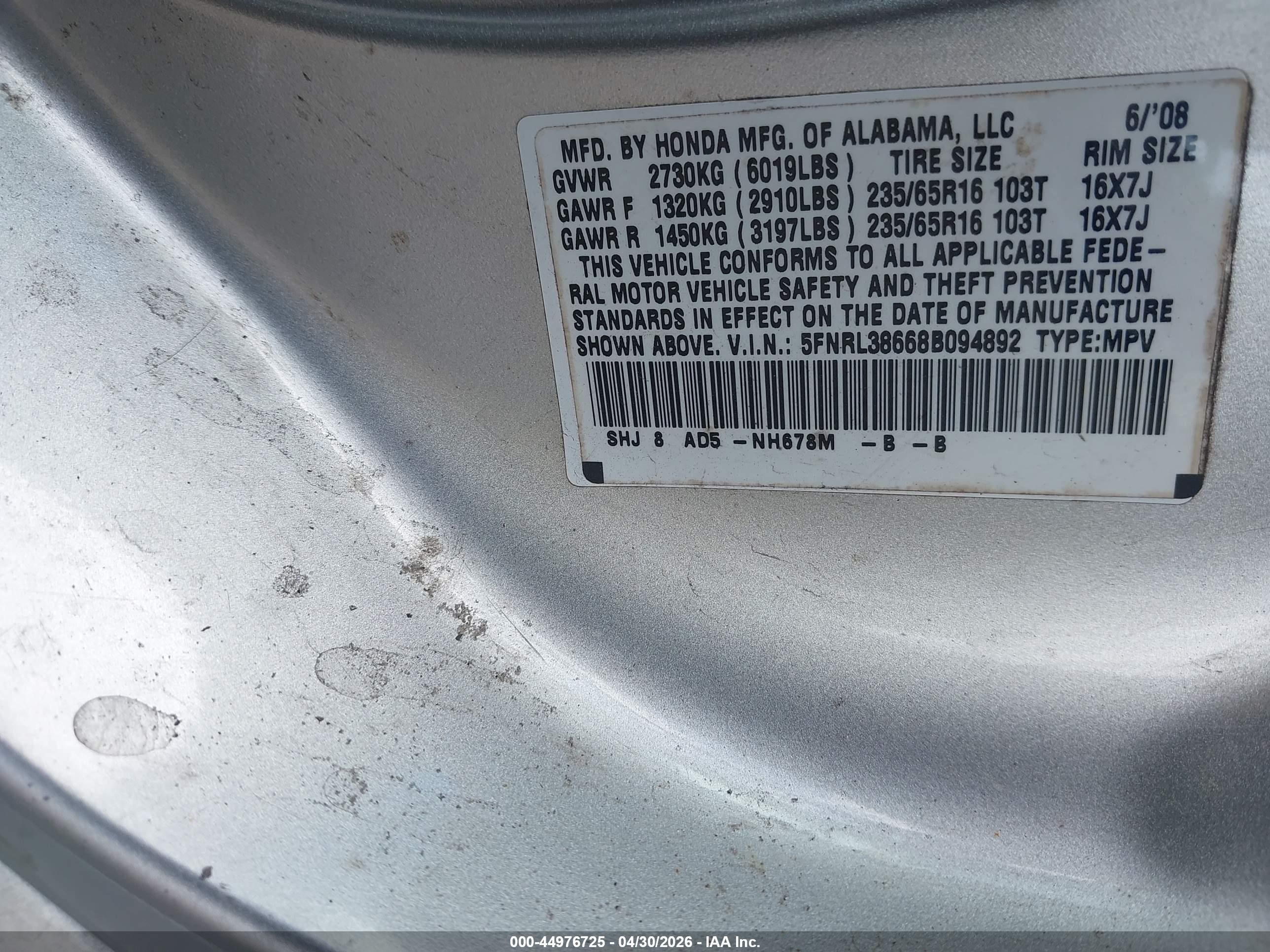 HONDA ODYSSEY image 9