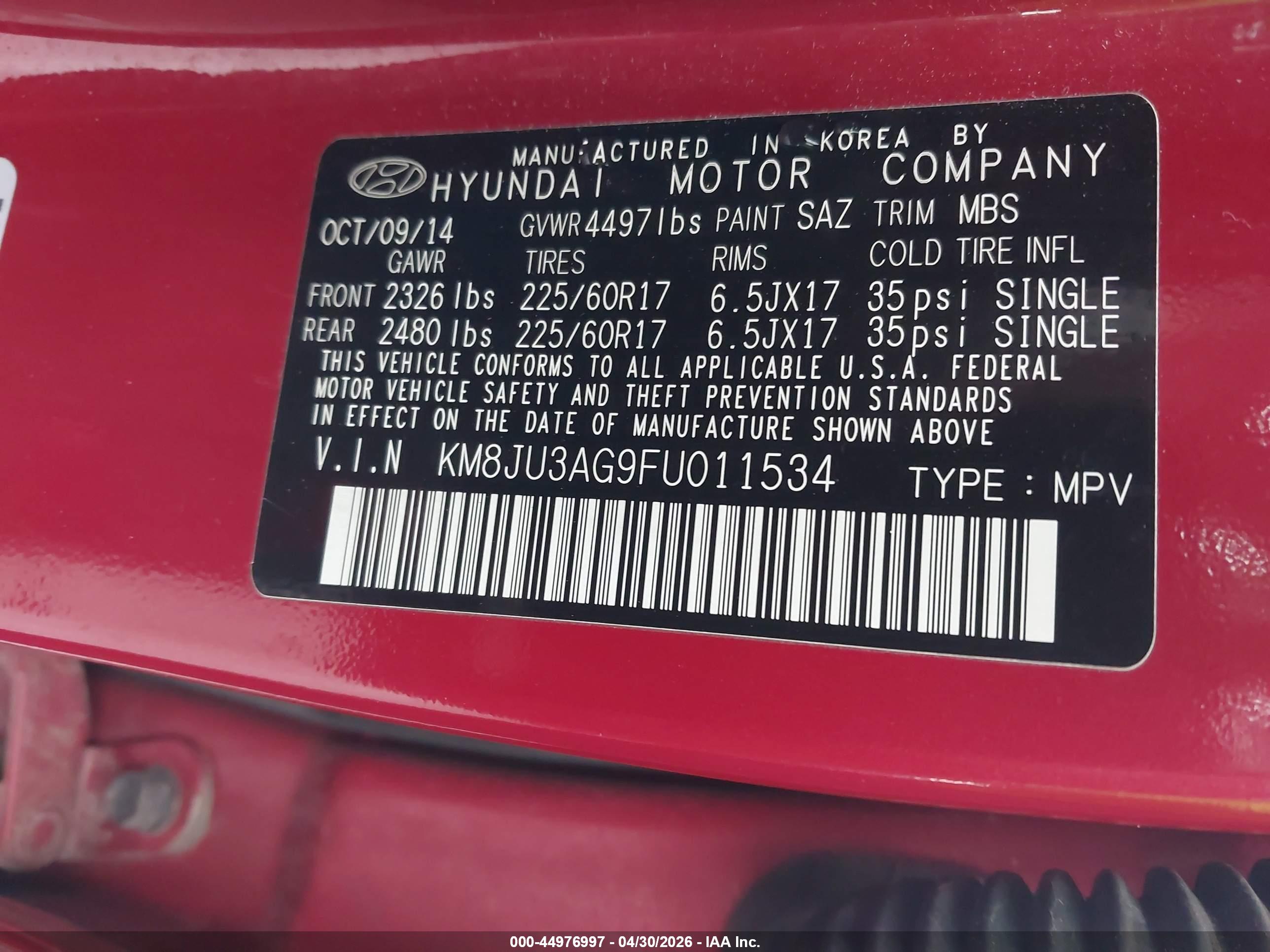 HYUNDAI TUCSON image 9