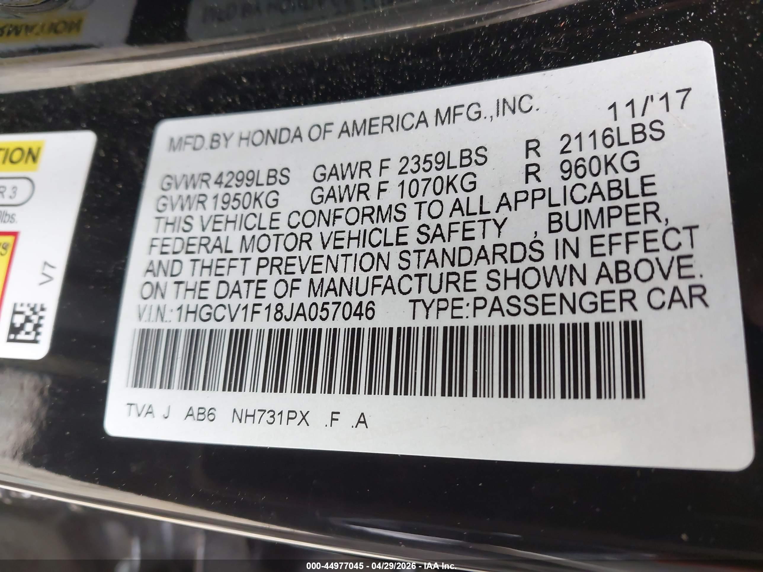 HONDA ACCORD image 9