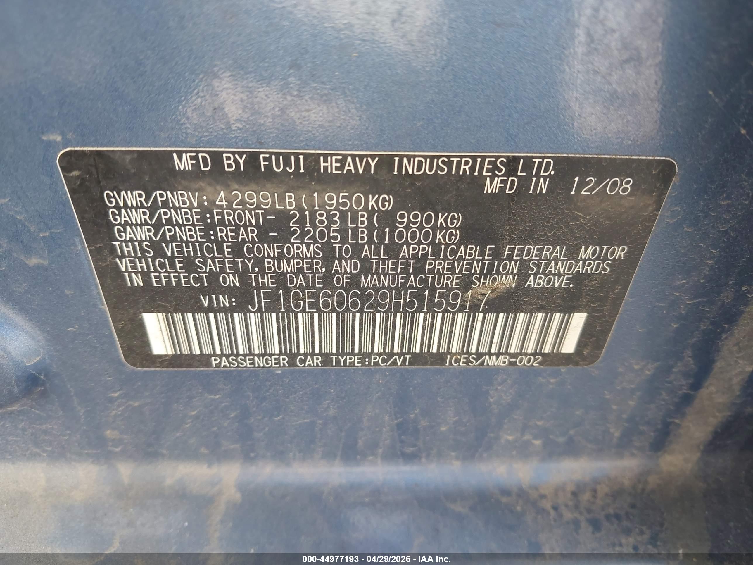 SUBARU IMPREZA image 9