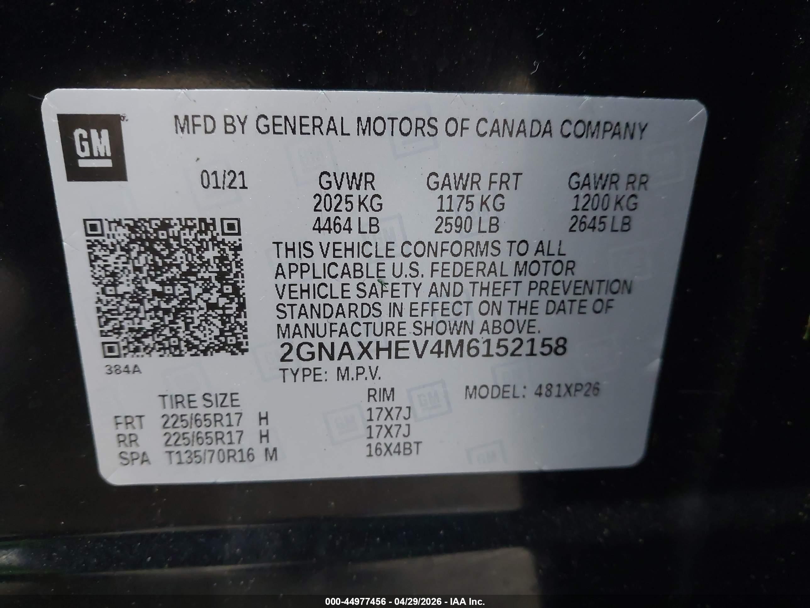 CHEVROLET EQUINOX image 9