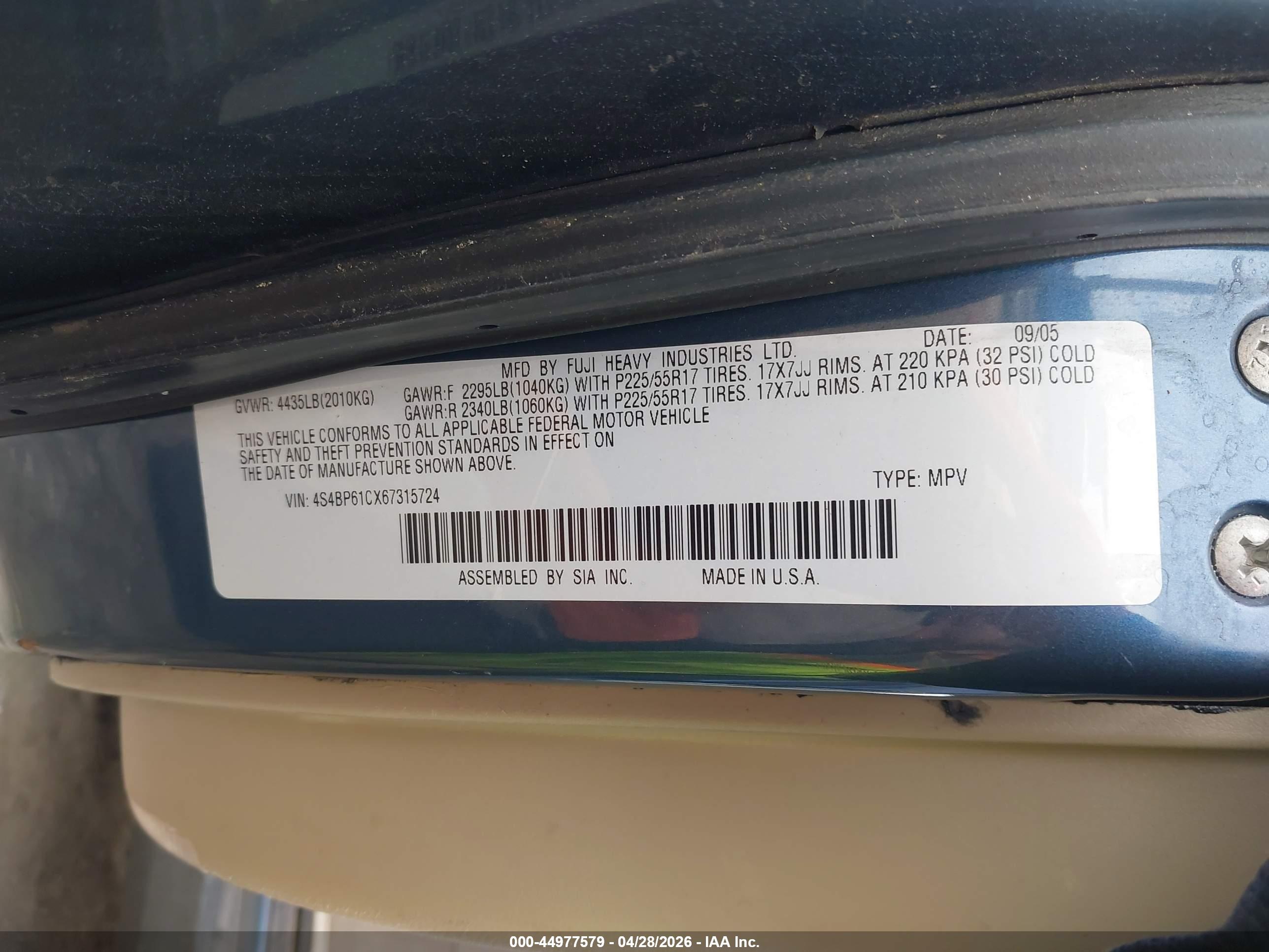 SUBARU OUTBACK image 9