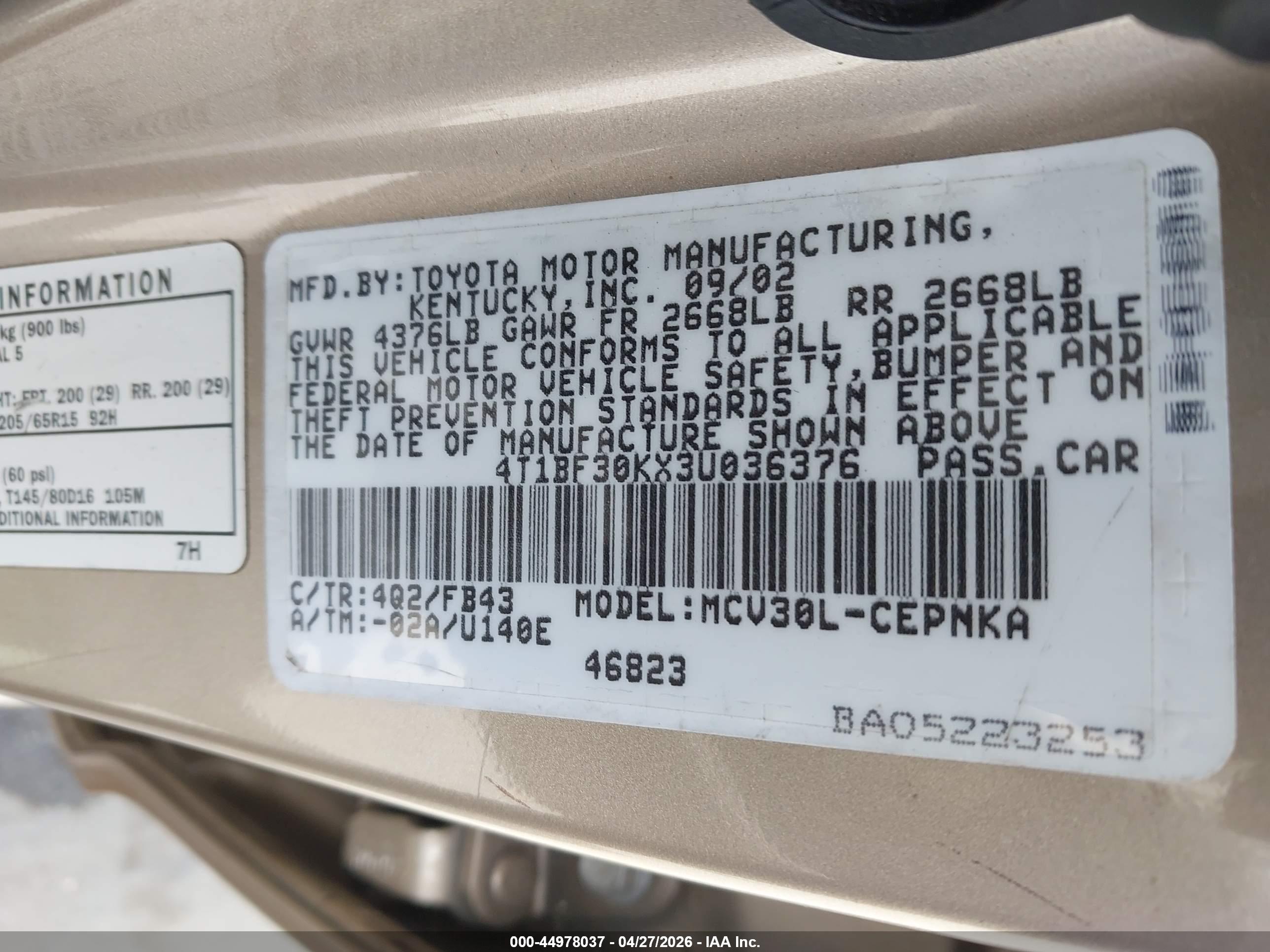 TOYOTA CAMRY image 9