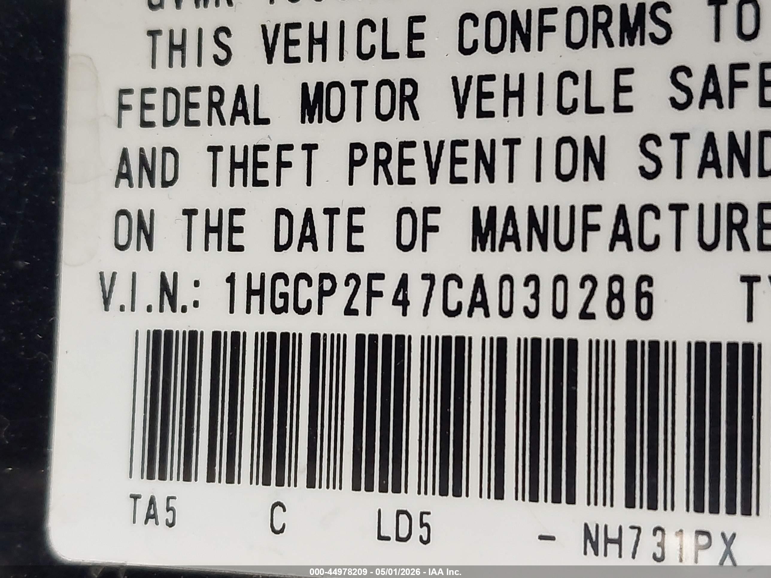 HONDA ACCORD image 9