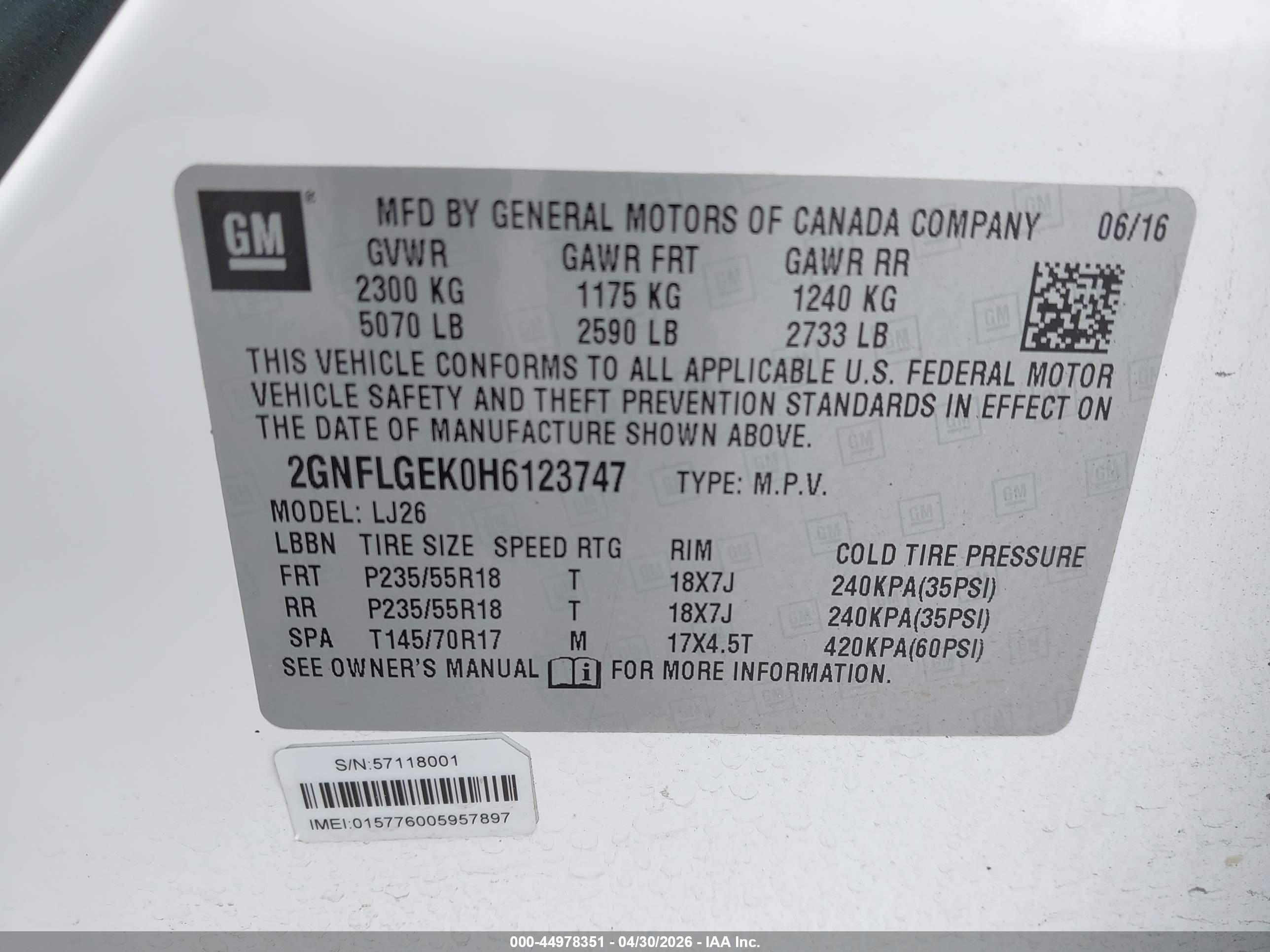 CHEVROLET EQUINOX image 9