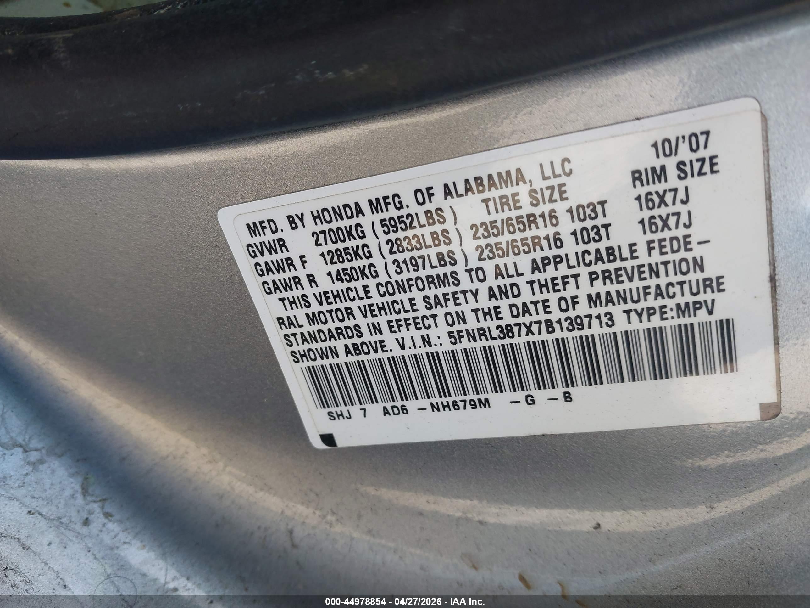 HONDA ODYSSEY image 9