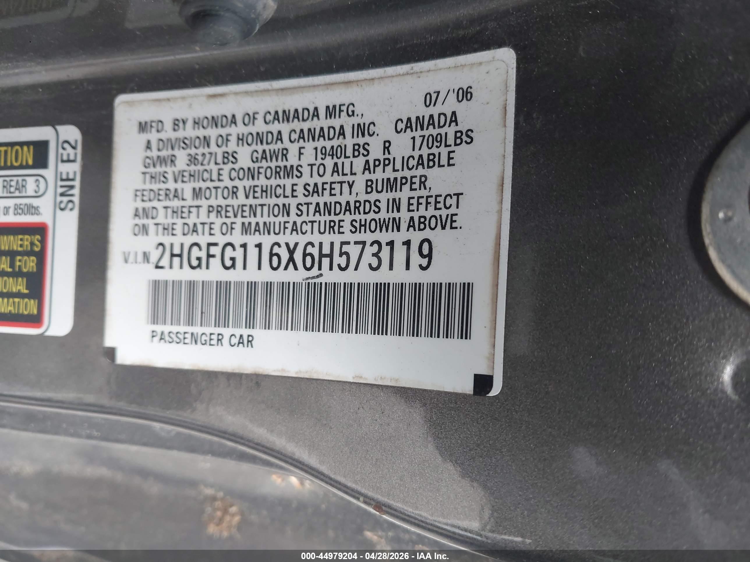 HONDA CIVIC image 9