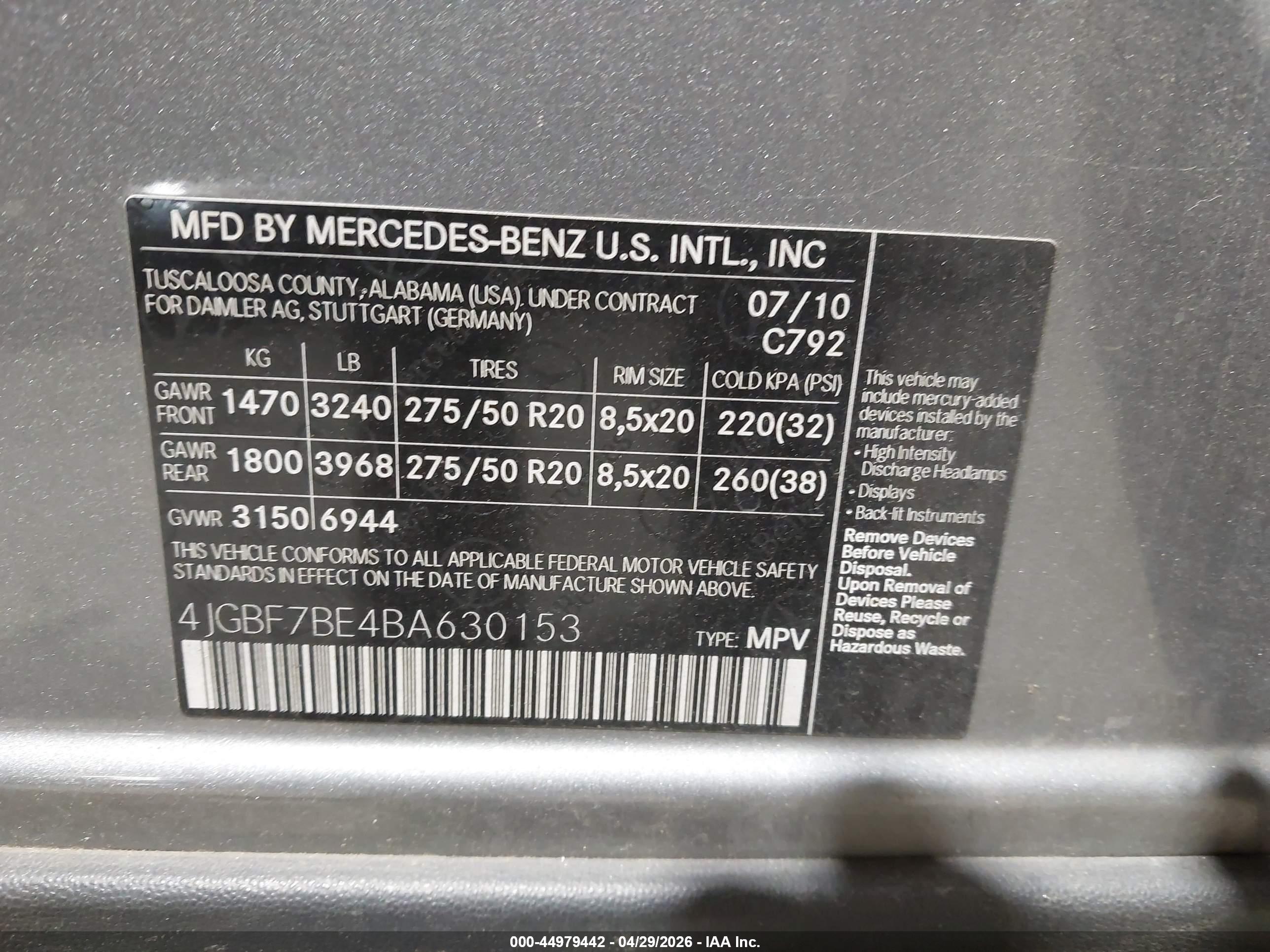 MERCEDES-BENZ GL image 9