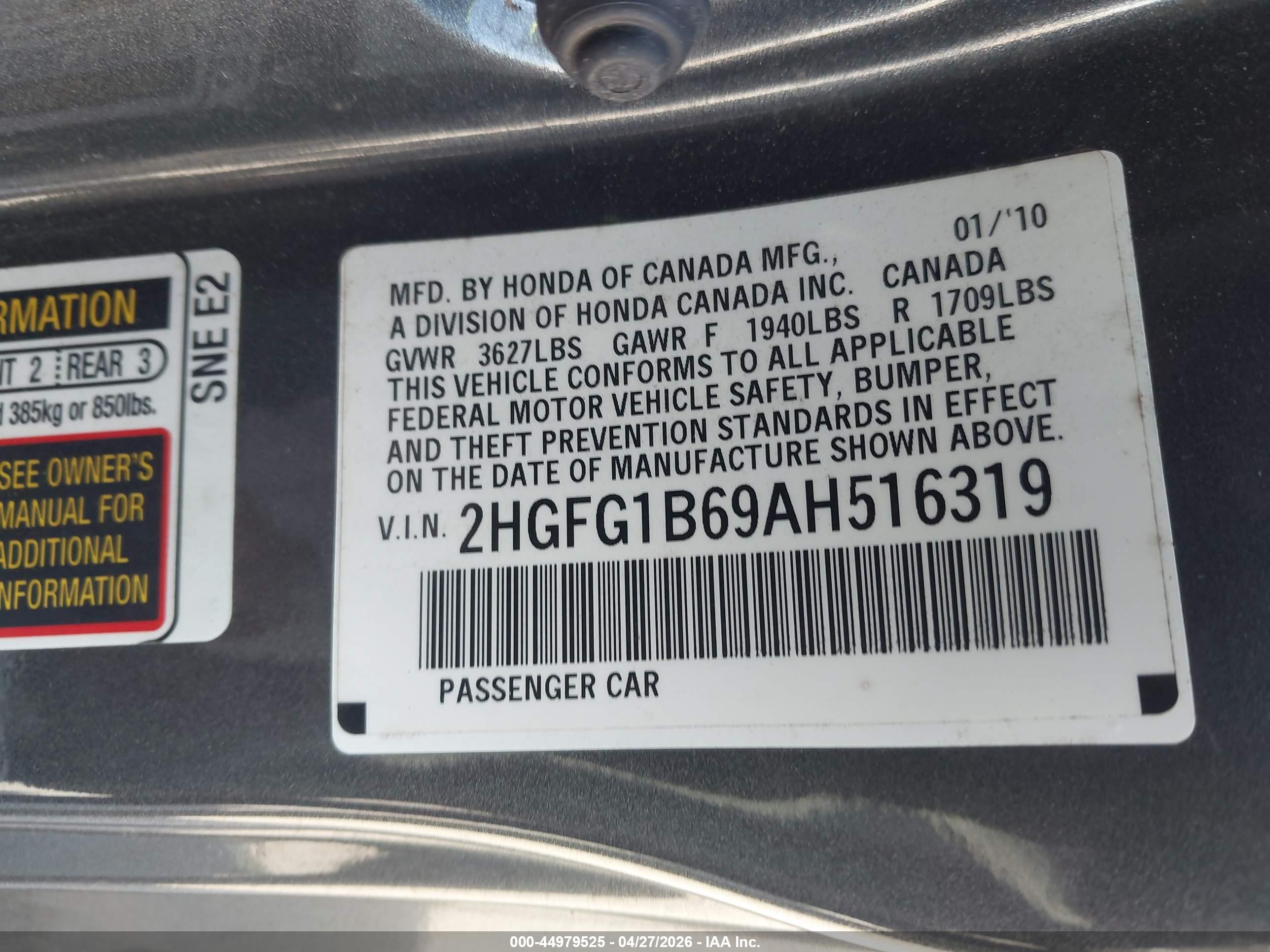 HONDA CIVIC image 9