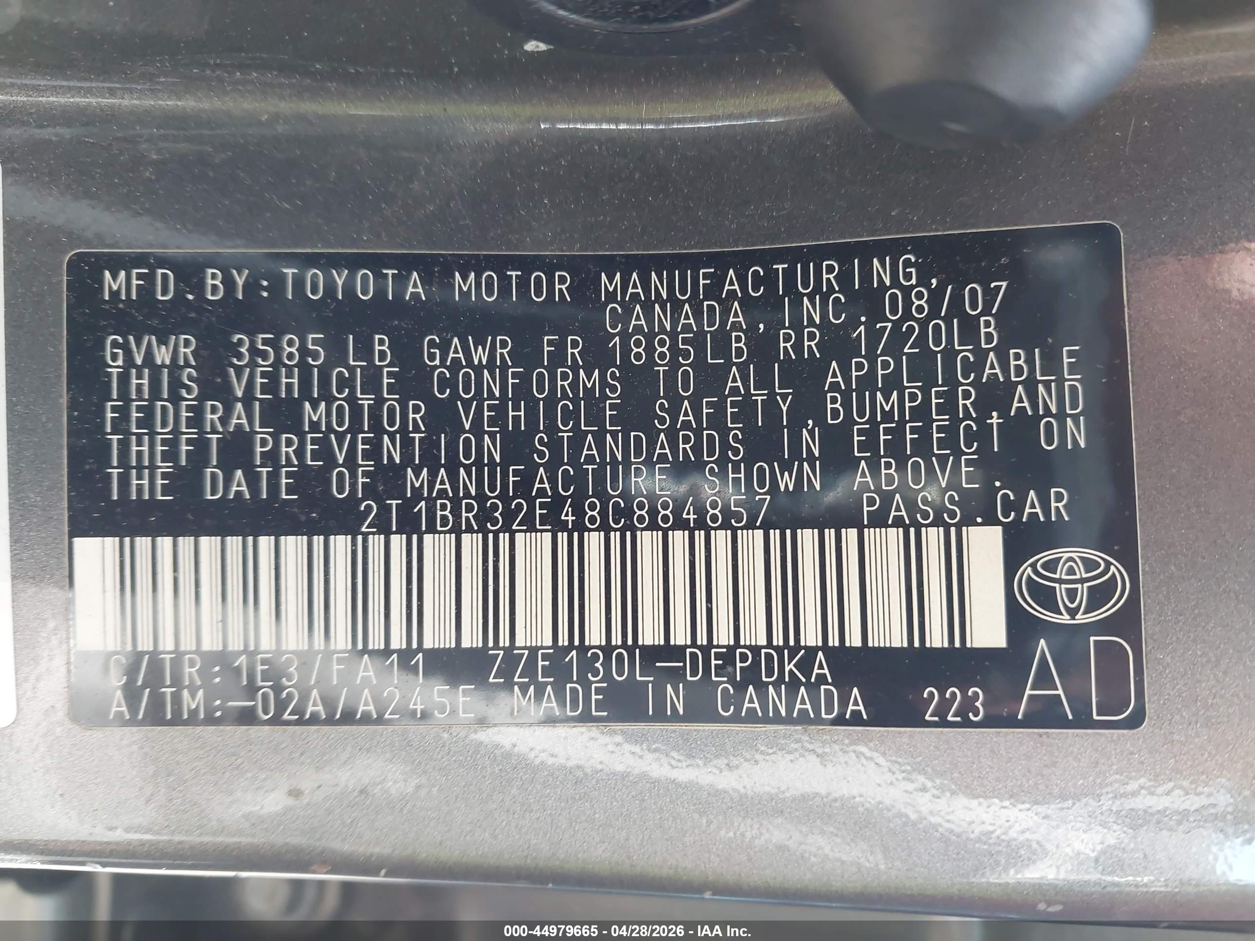 TOYOTA COROLLA image 9