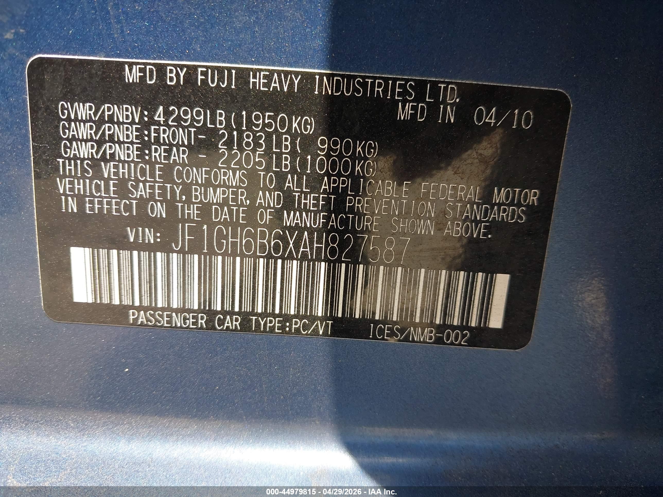 SUBARU IMPREZA image 9
