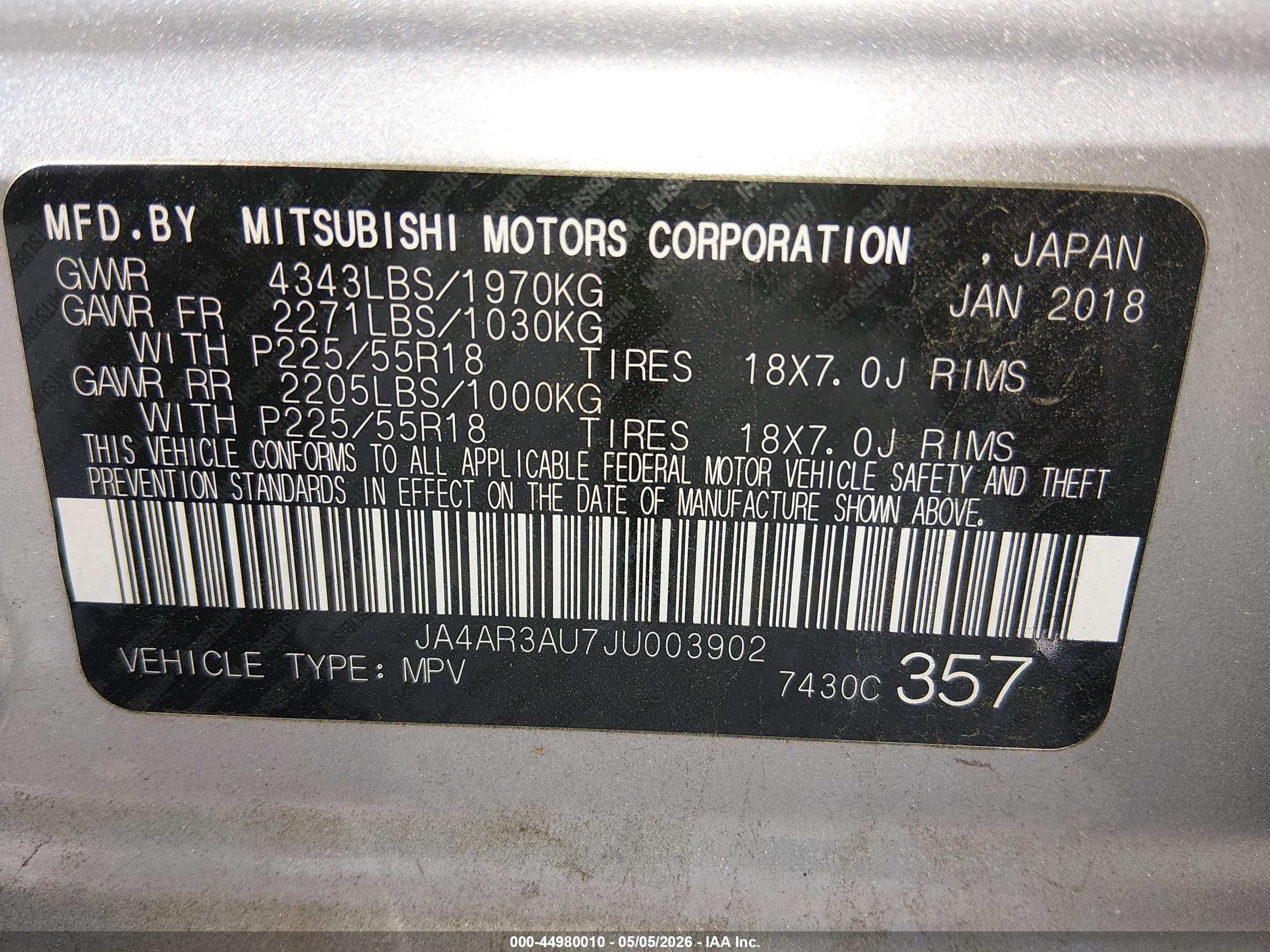 MITSUBISHI OUTLANDER image 9