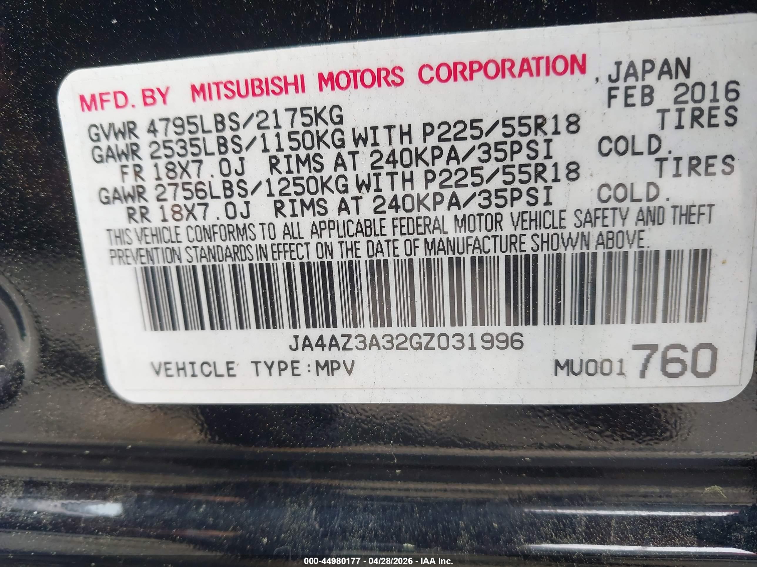 MITSUBISHI OUTLANDER image 9