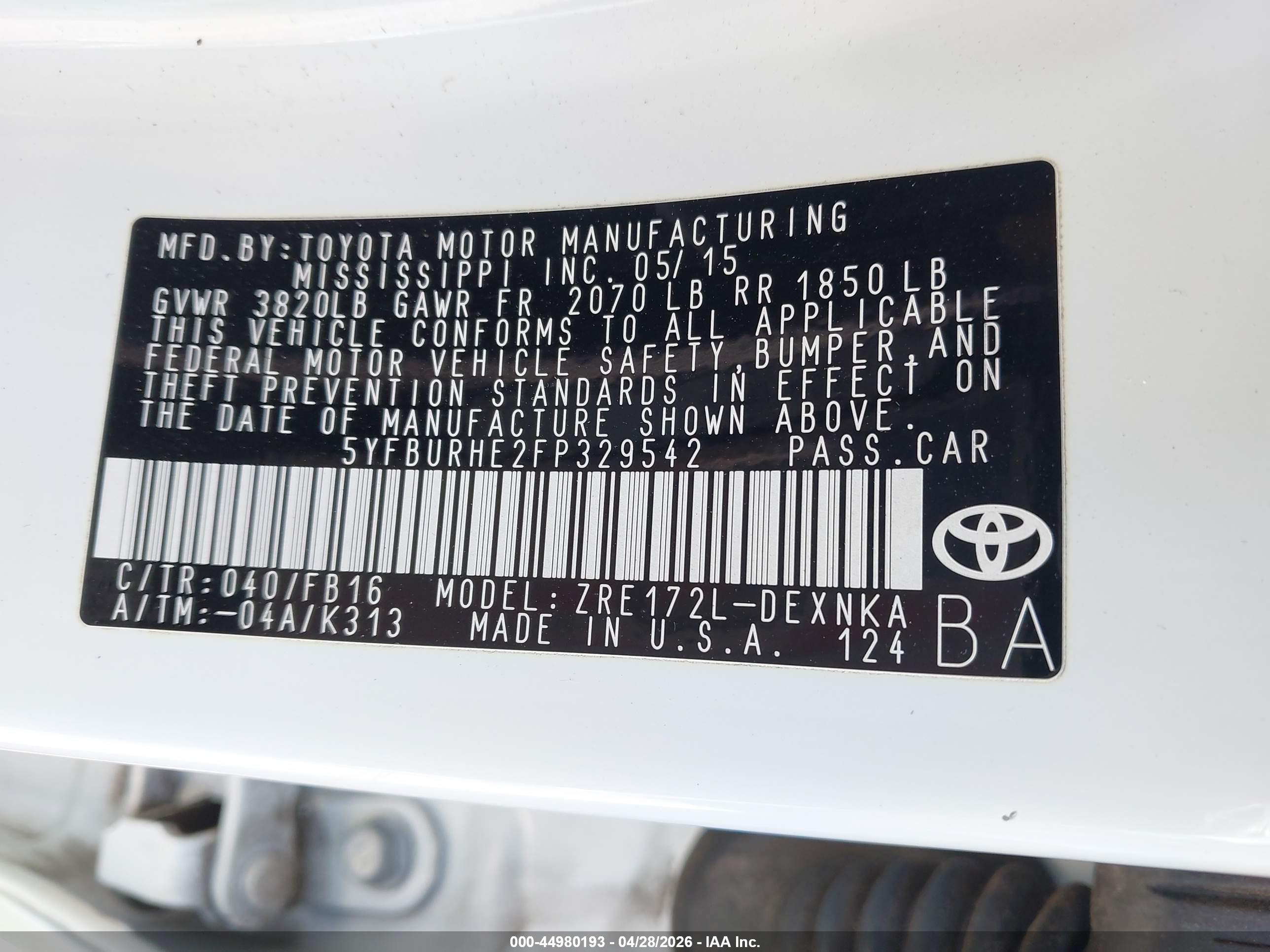TOYOTA COROLLA image 9