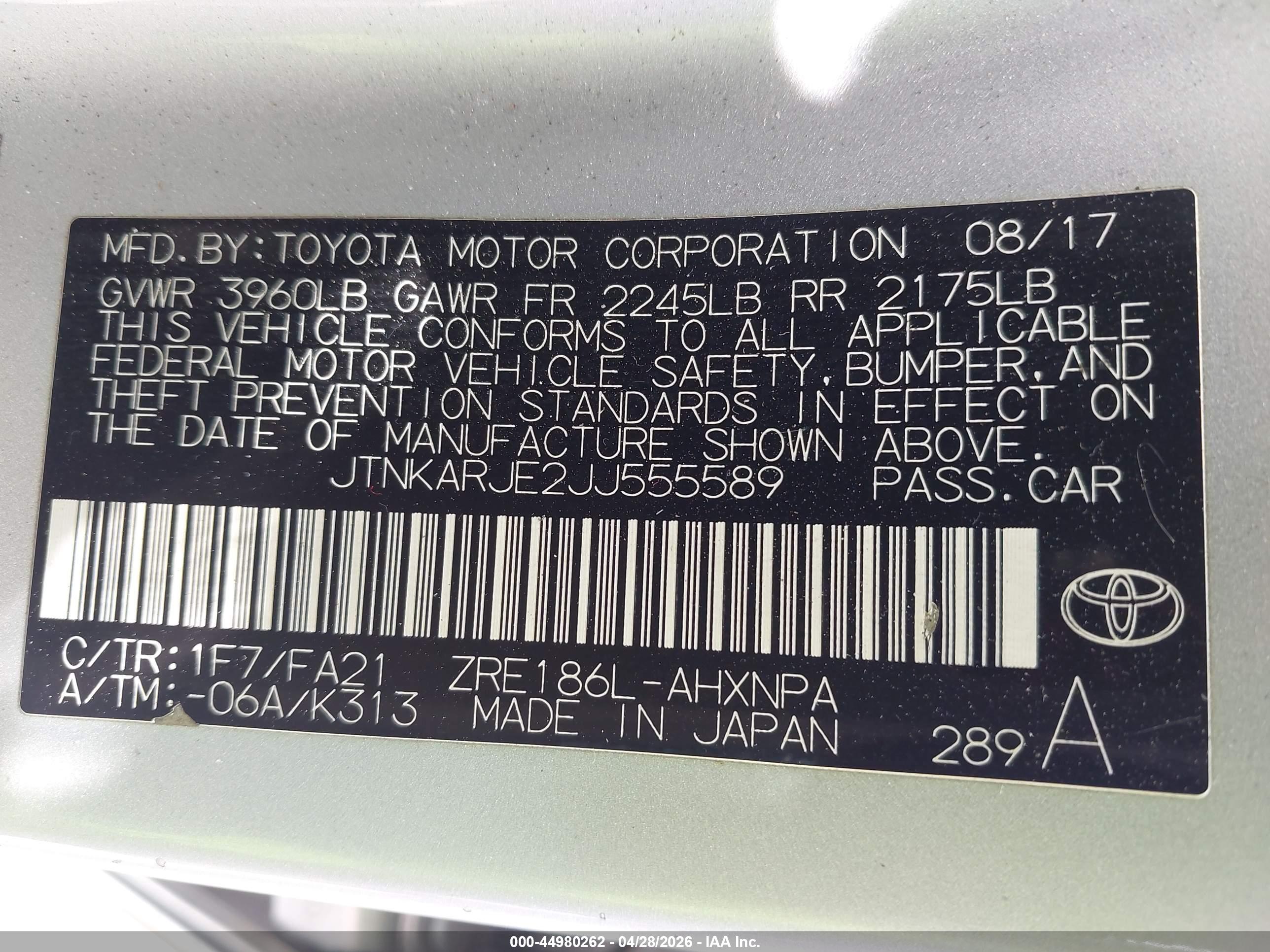 TOYOTA COROLLA image 9
