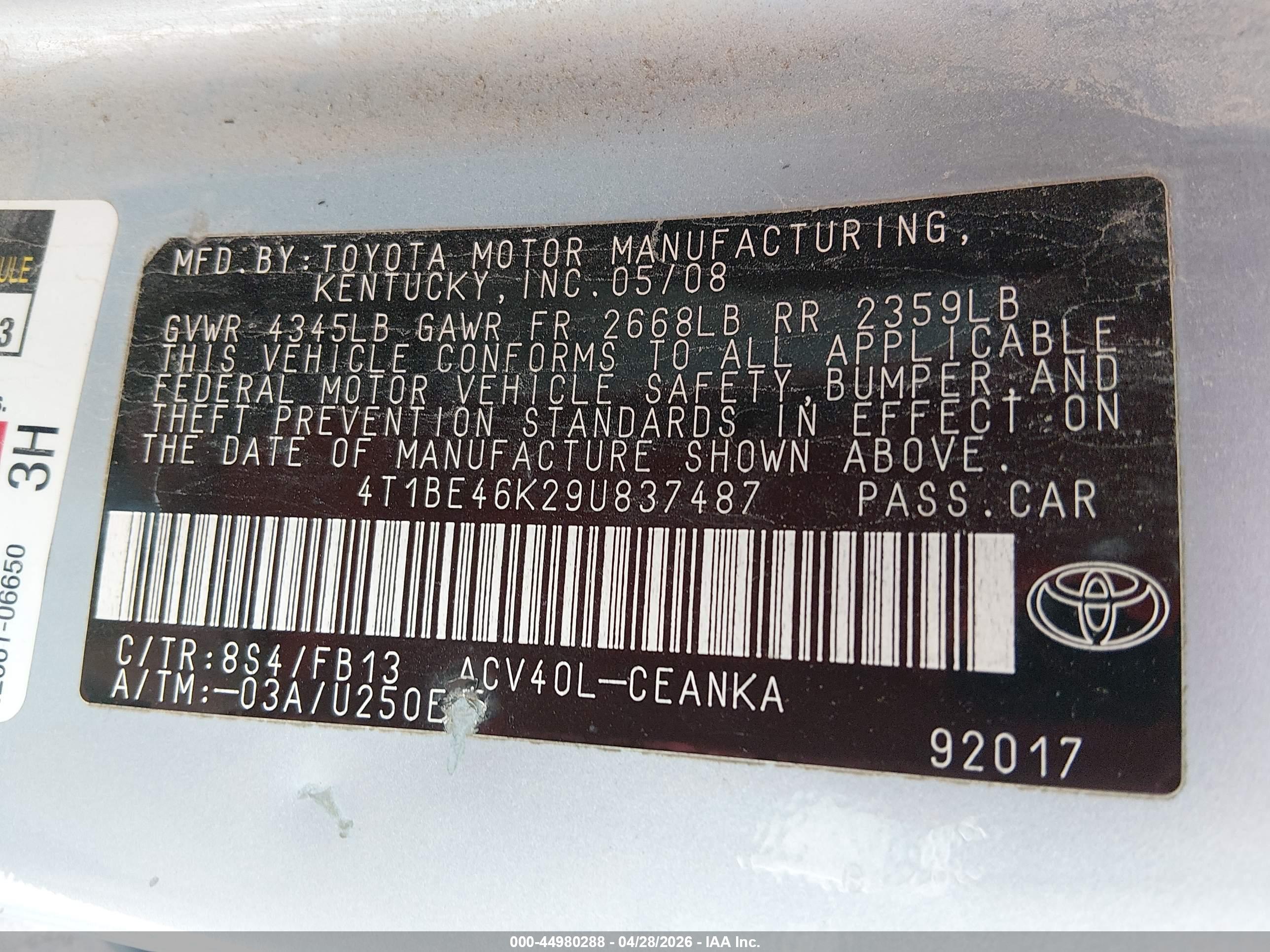 TOYOTA CAMRY image 9