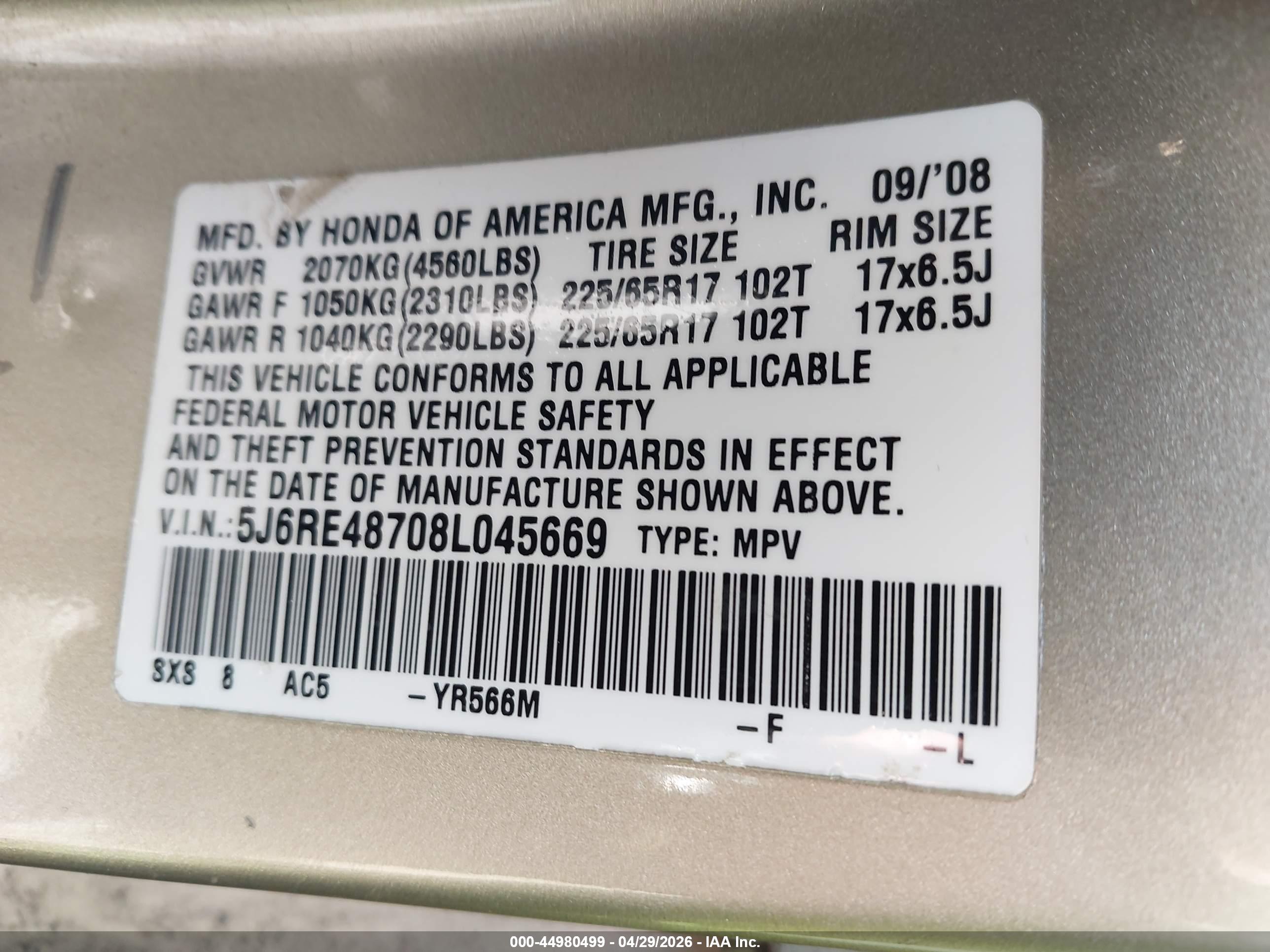 HONDA CR-V image 9