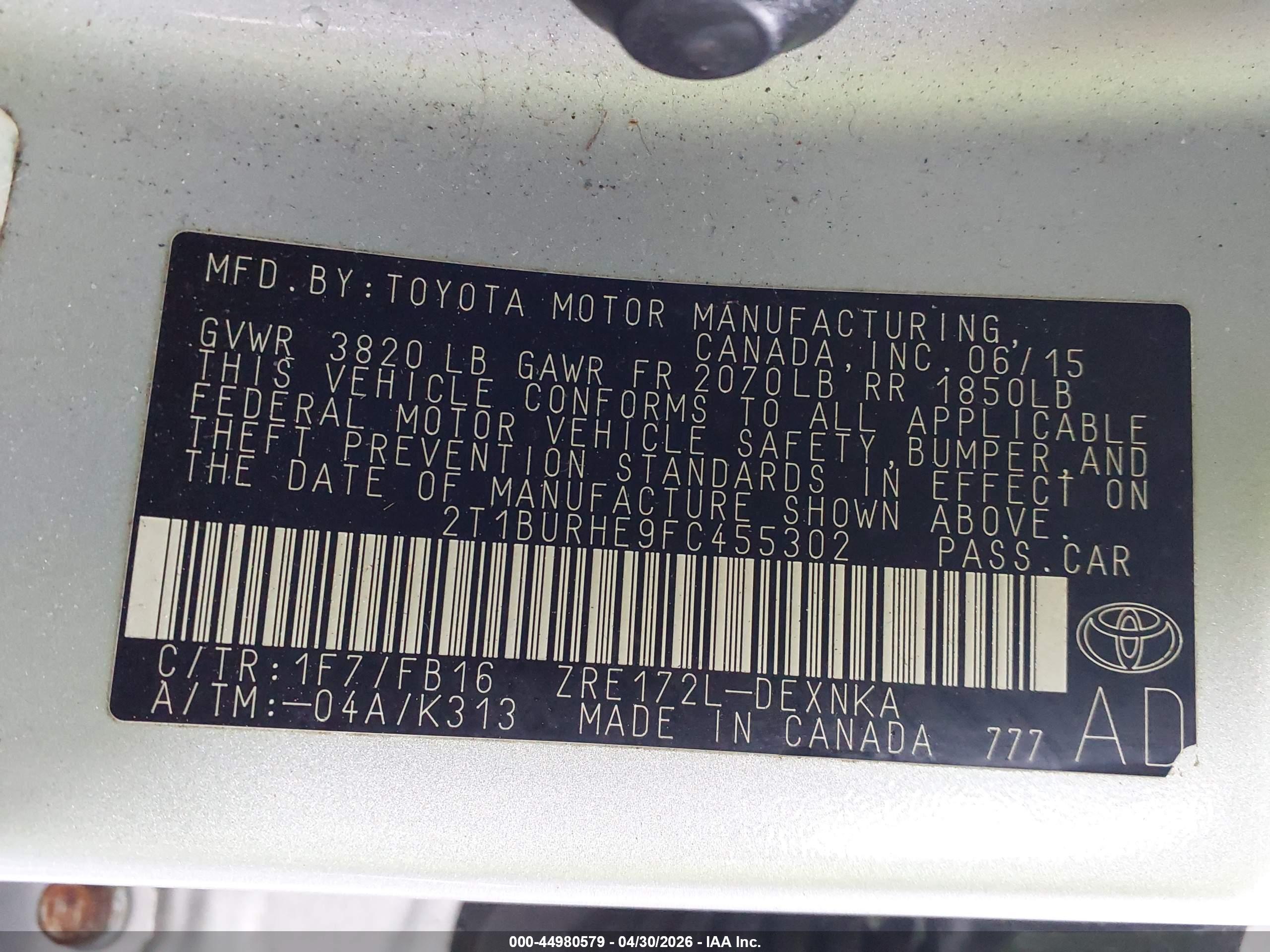 TOYOTA COROLLA image 9