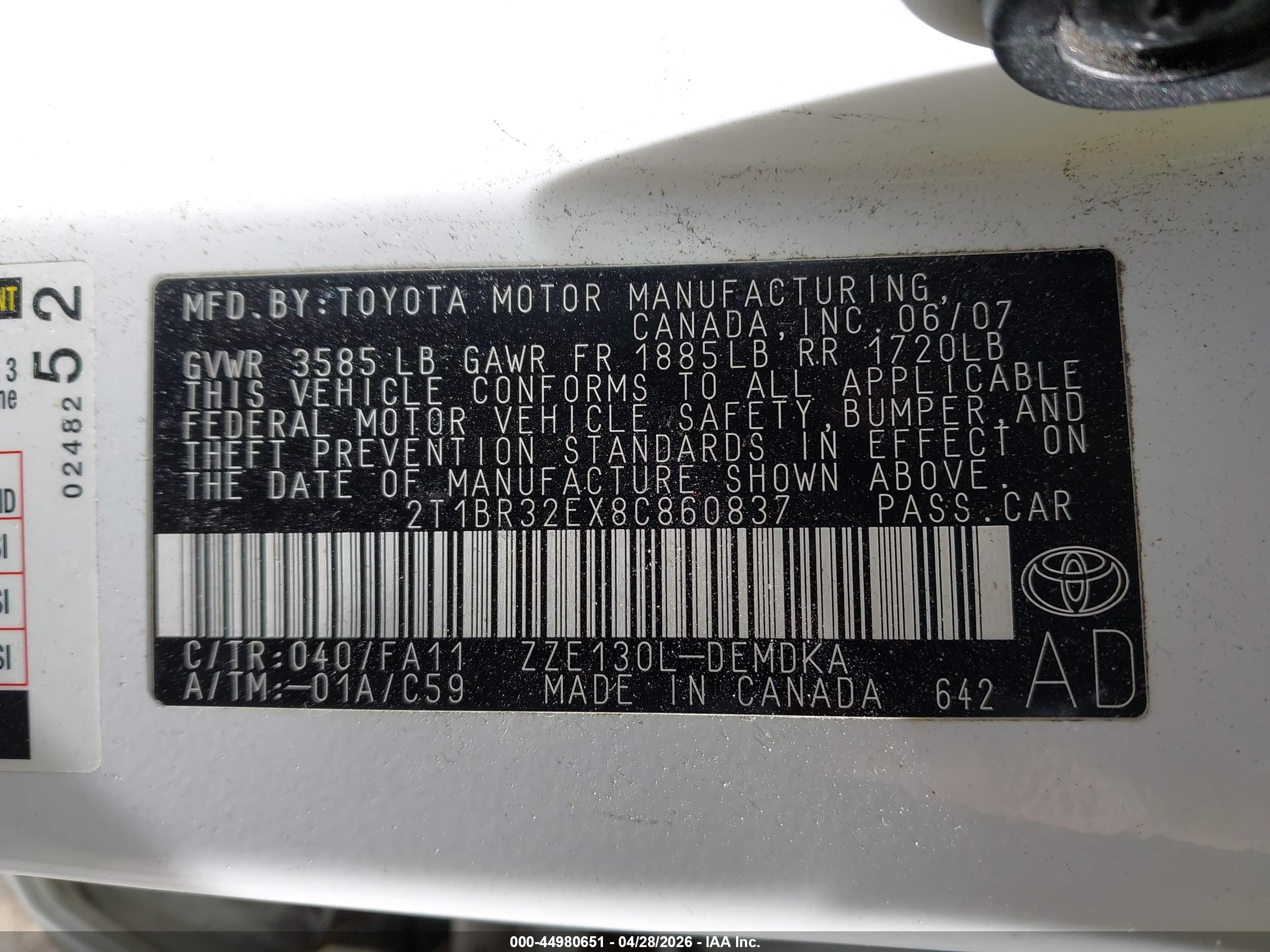 TOYOTA COROLLA image 9