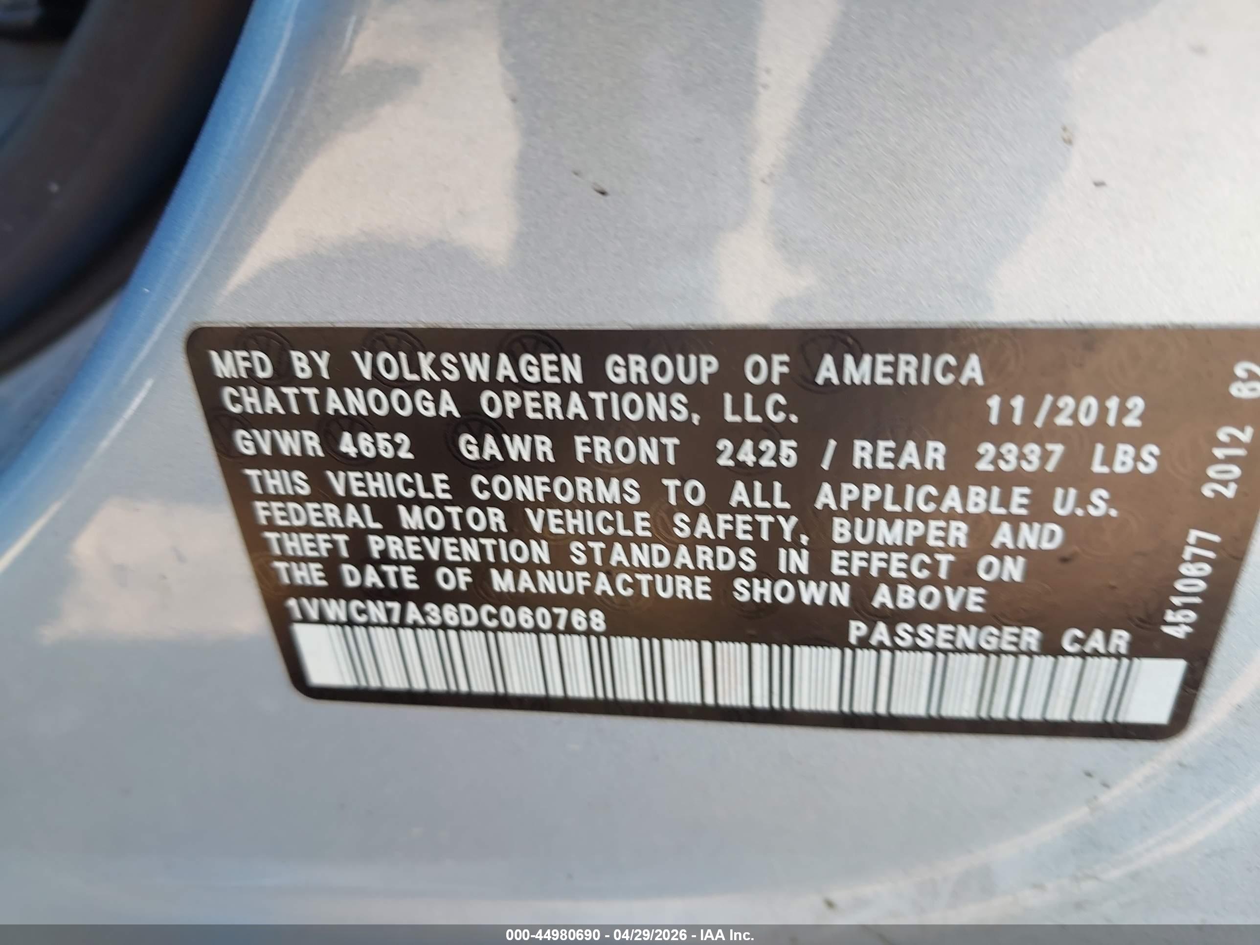 VOLKSWAGEN PASSAT image 9