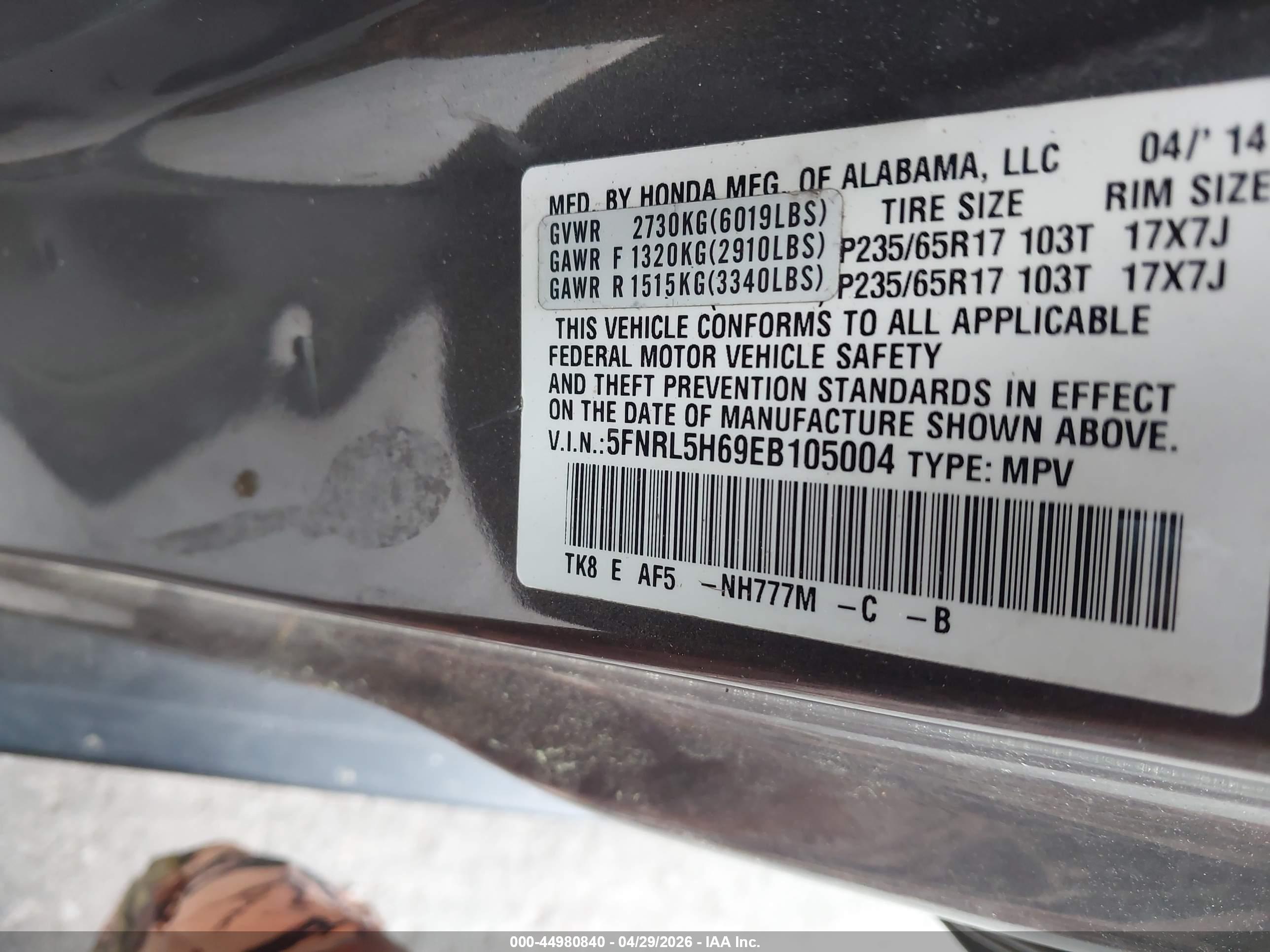 HONDA ODYSSEY image 9
