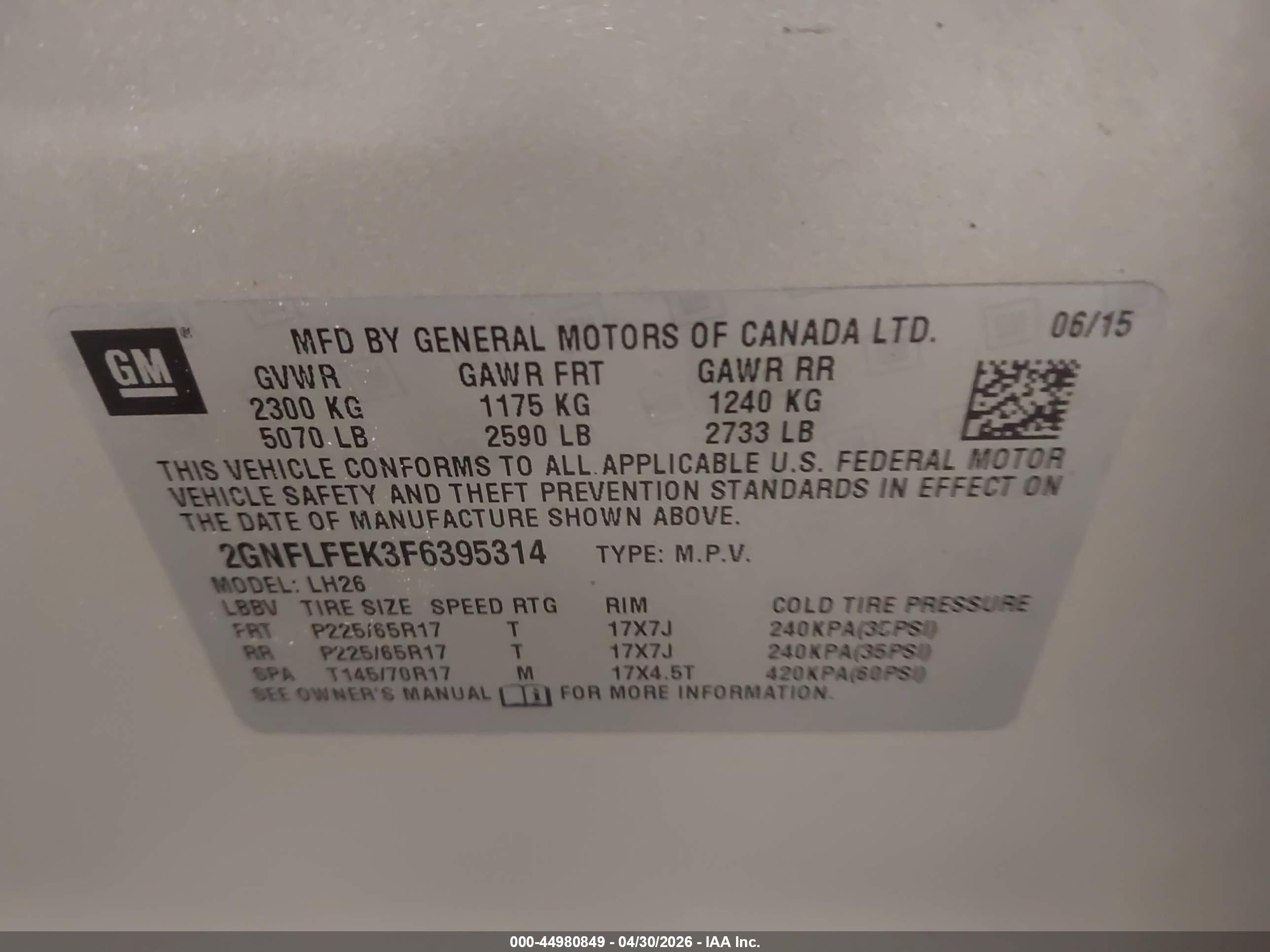 CHEVROLET EQUINOX image 9