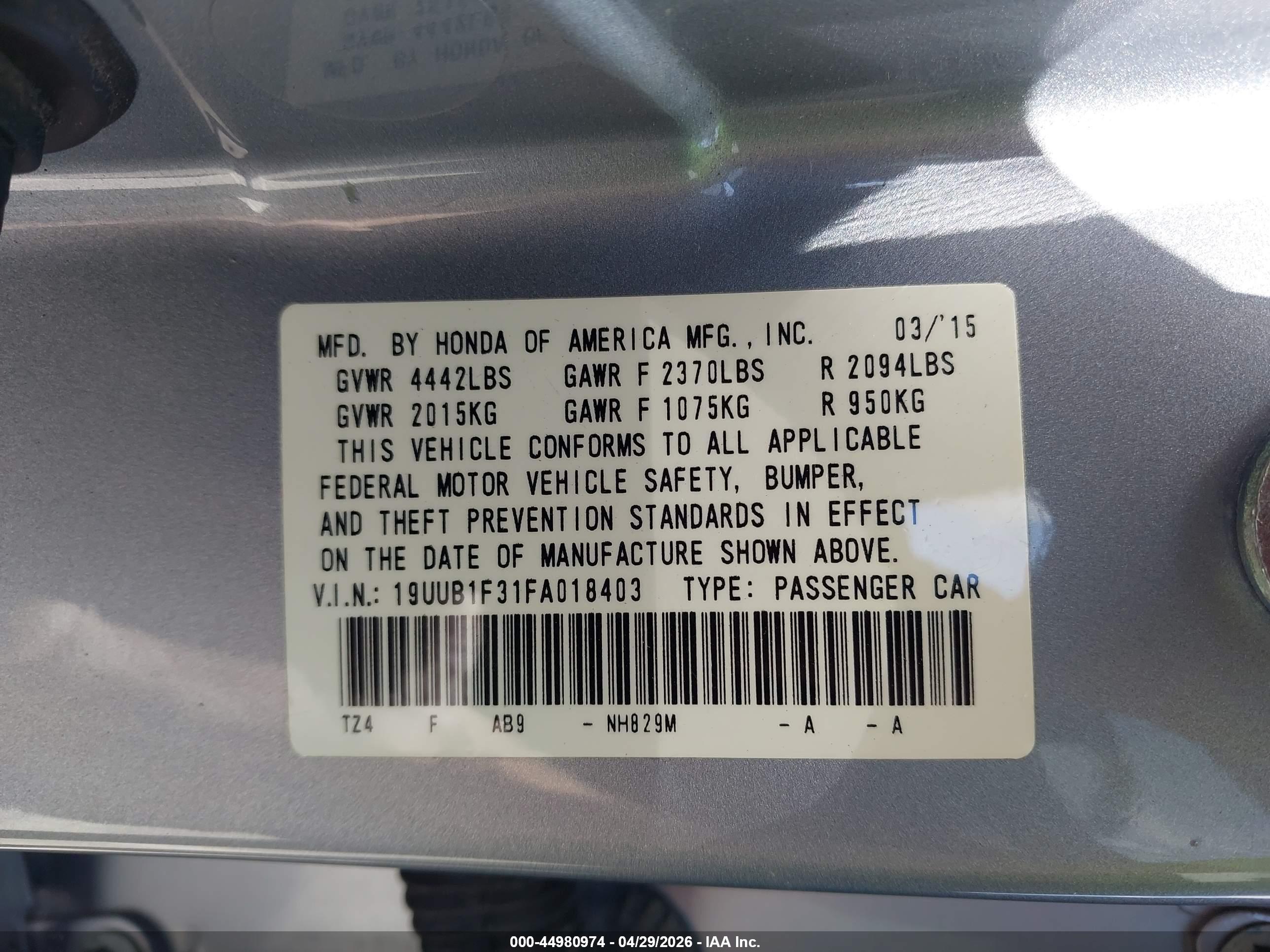 ACURA TLX image 9