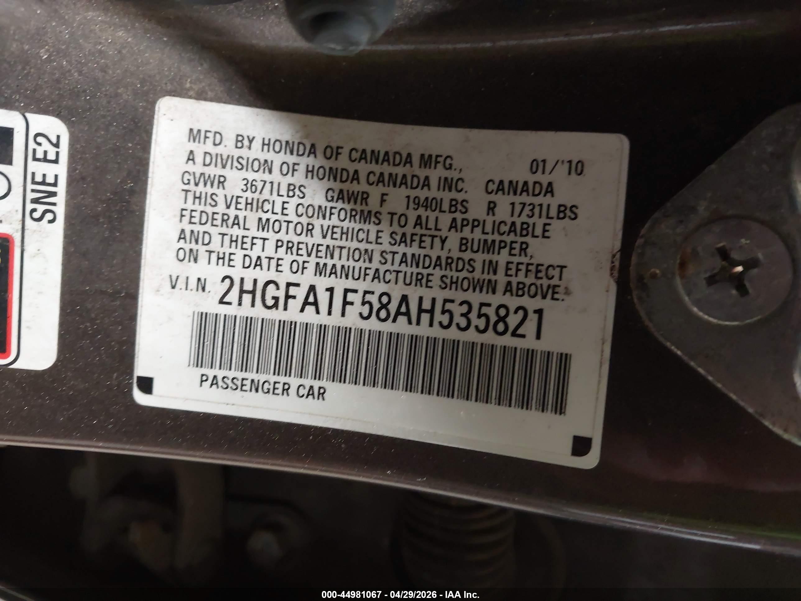HONDA CIVIC image 9
