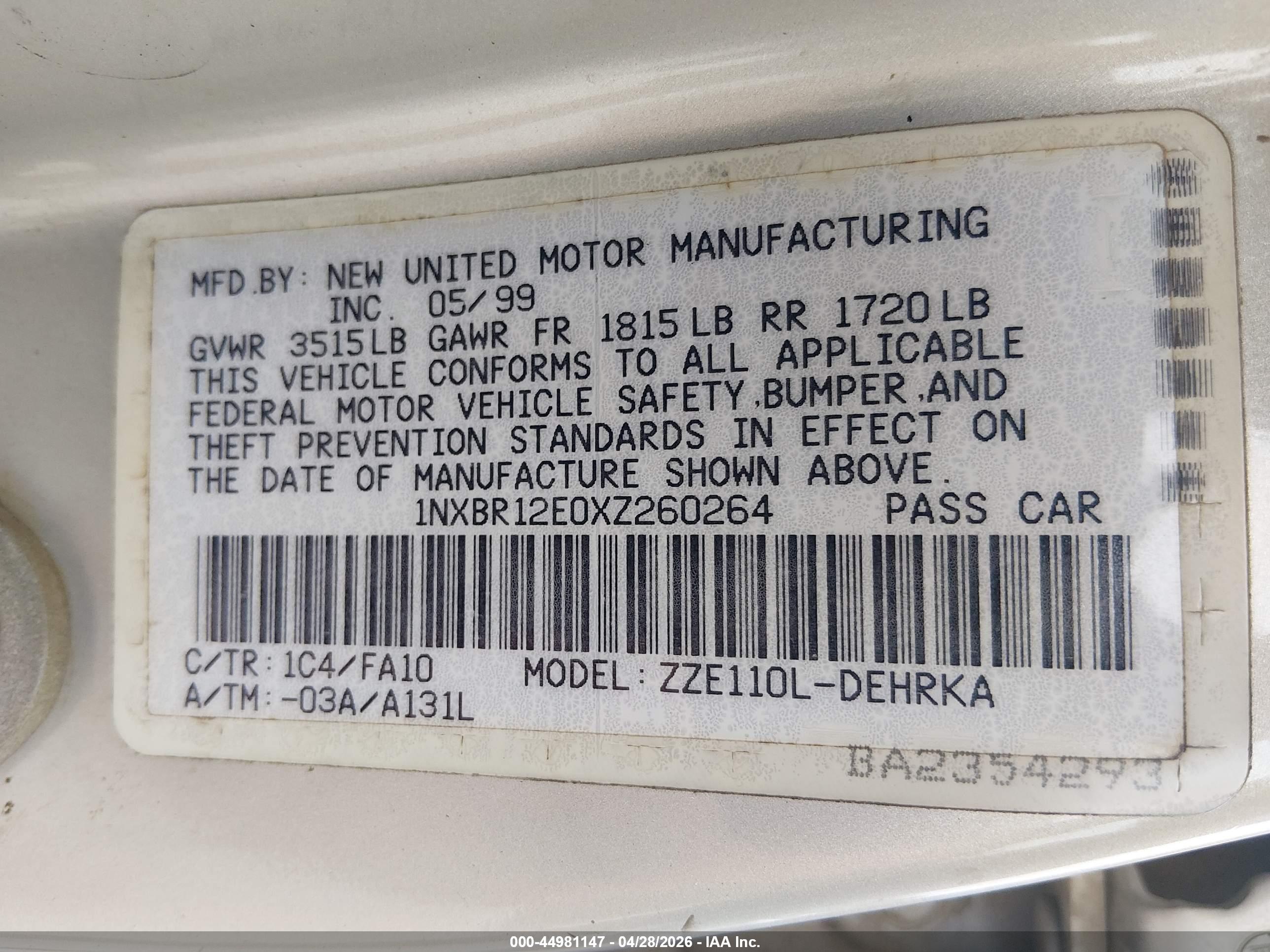 TOYOTA COROLLA image 9