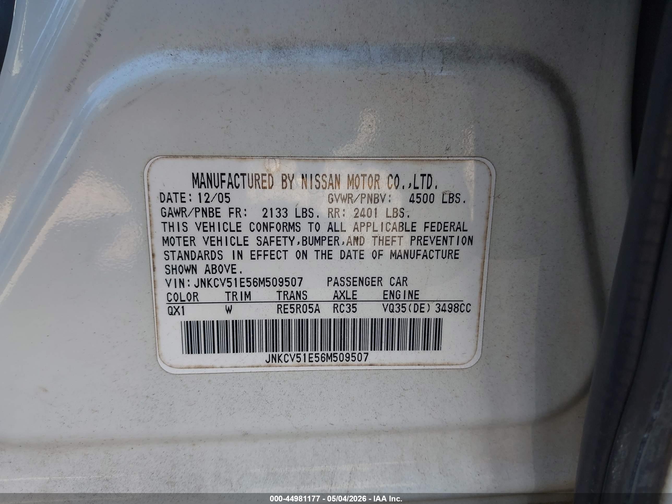 INFINITI G35 image 9